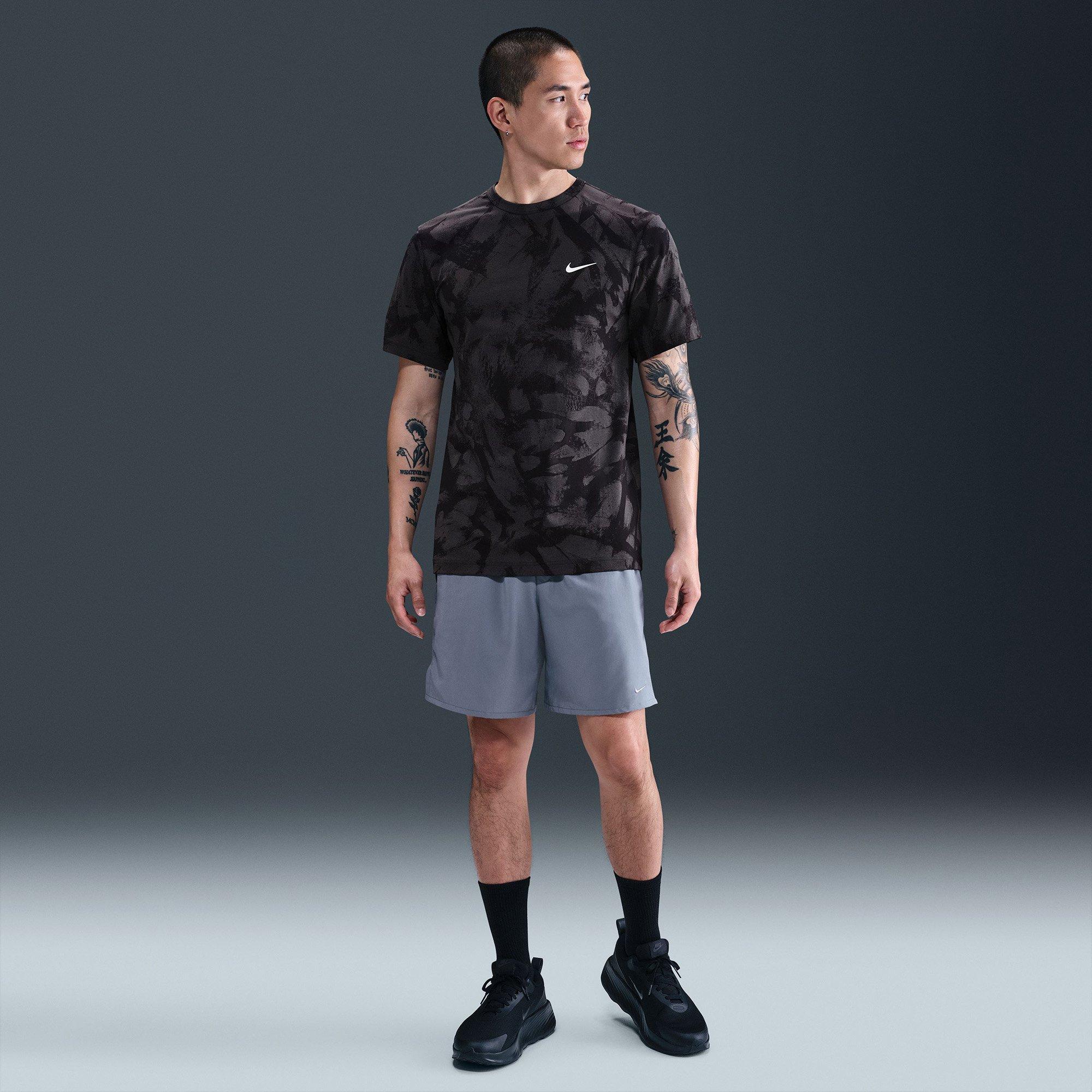 Black - Nike - Dri Fit Camo Mens Tee - 5