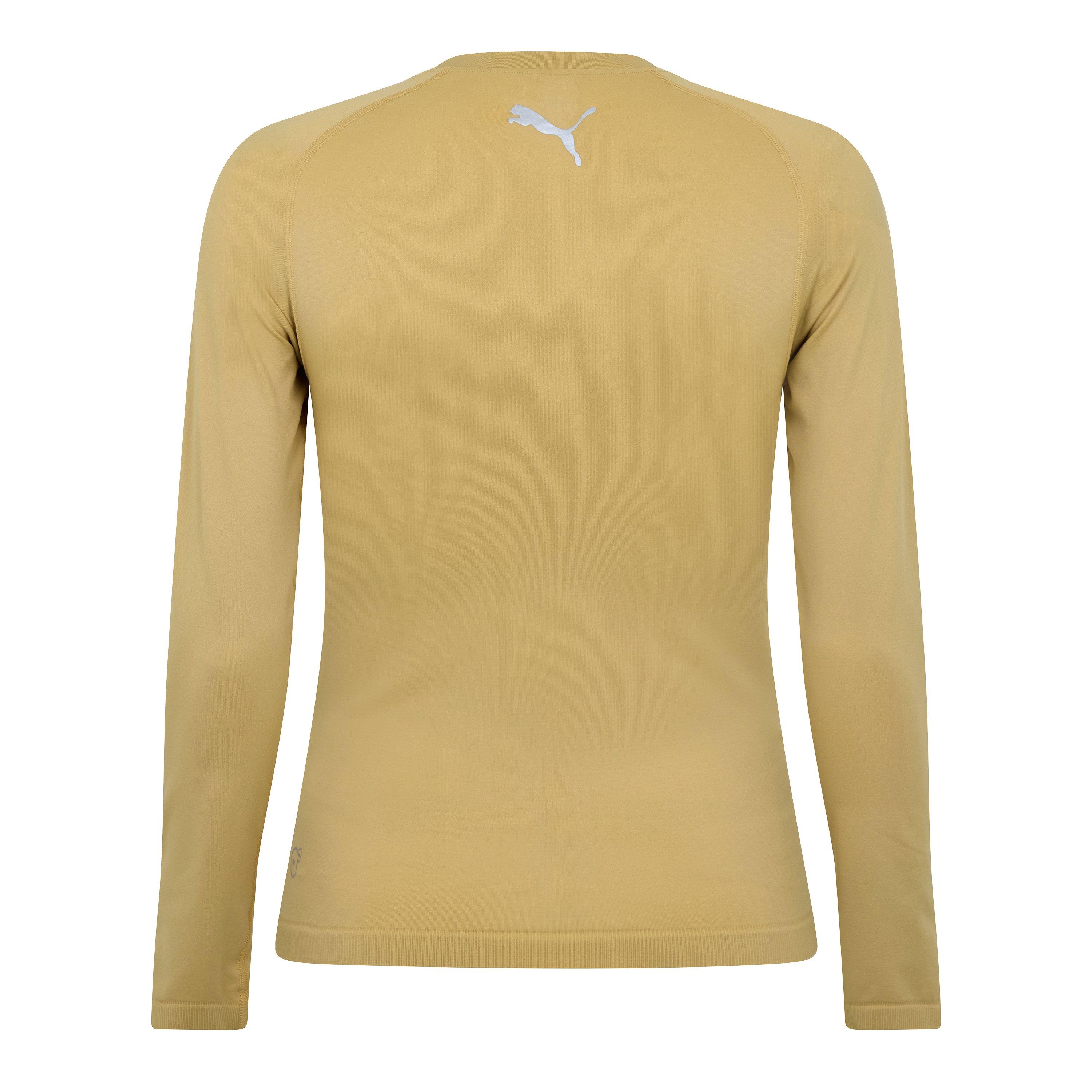 Gold - Puma - (F1) Bodywear Roundneck Ls Shirt Mens - 2