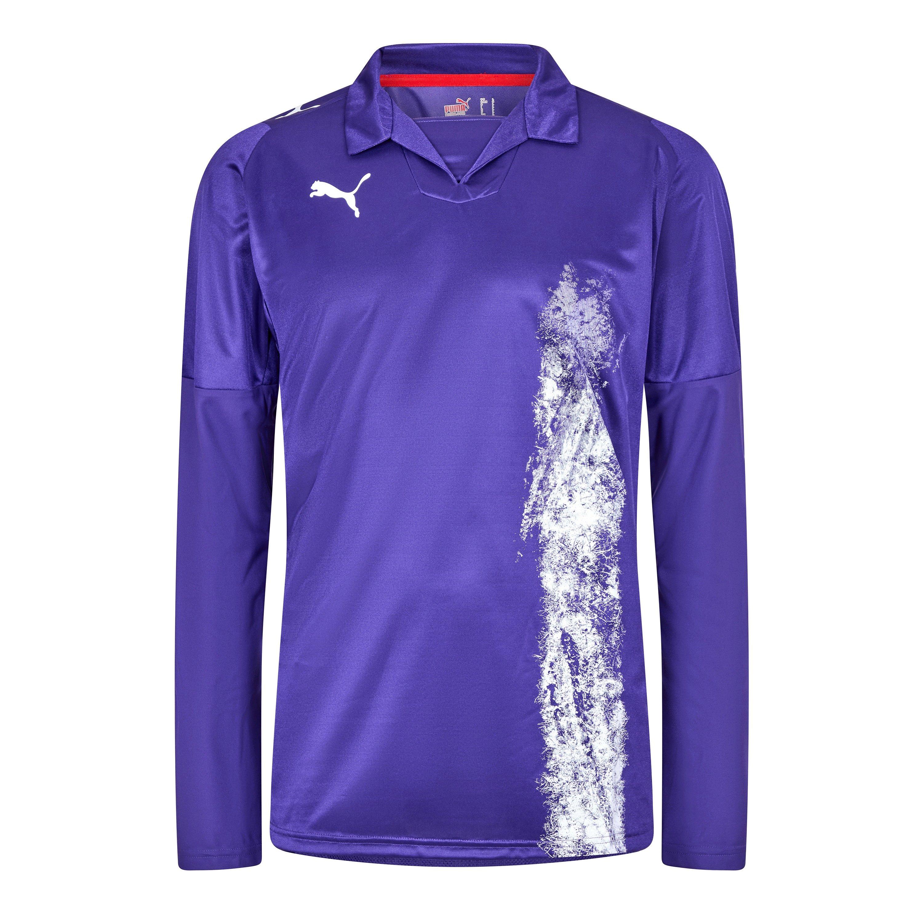 Puma Men's Esito Ii Ls Shirt - Purple - M