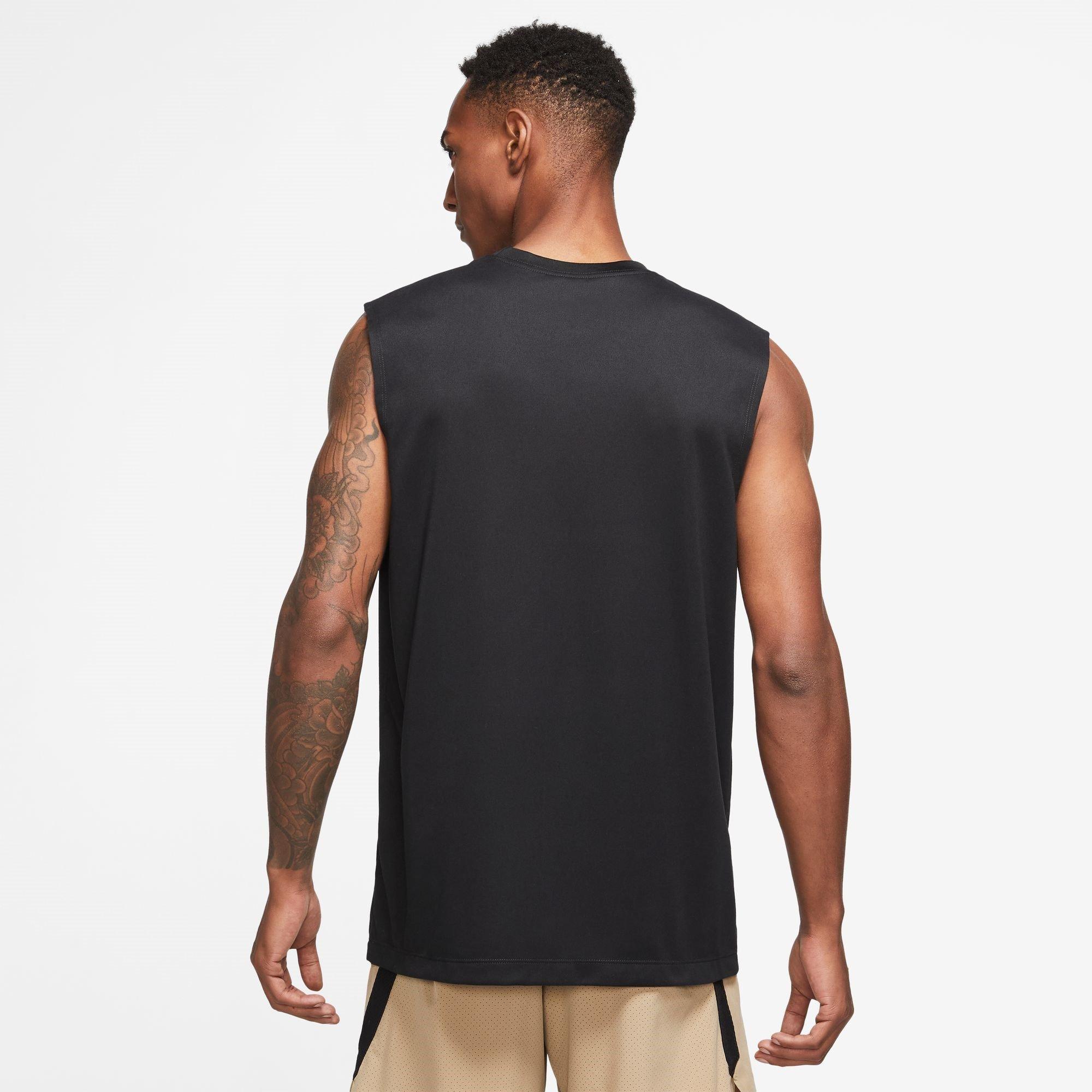 Preto/Prata - Nike - Dri-FIT Legend Men's Sleeveless Fitness T-Shirt - 2