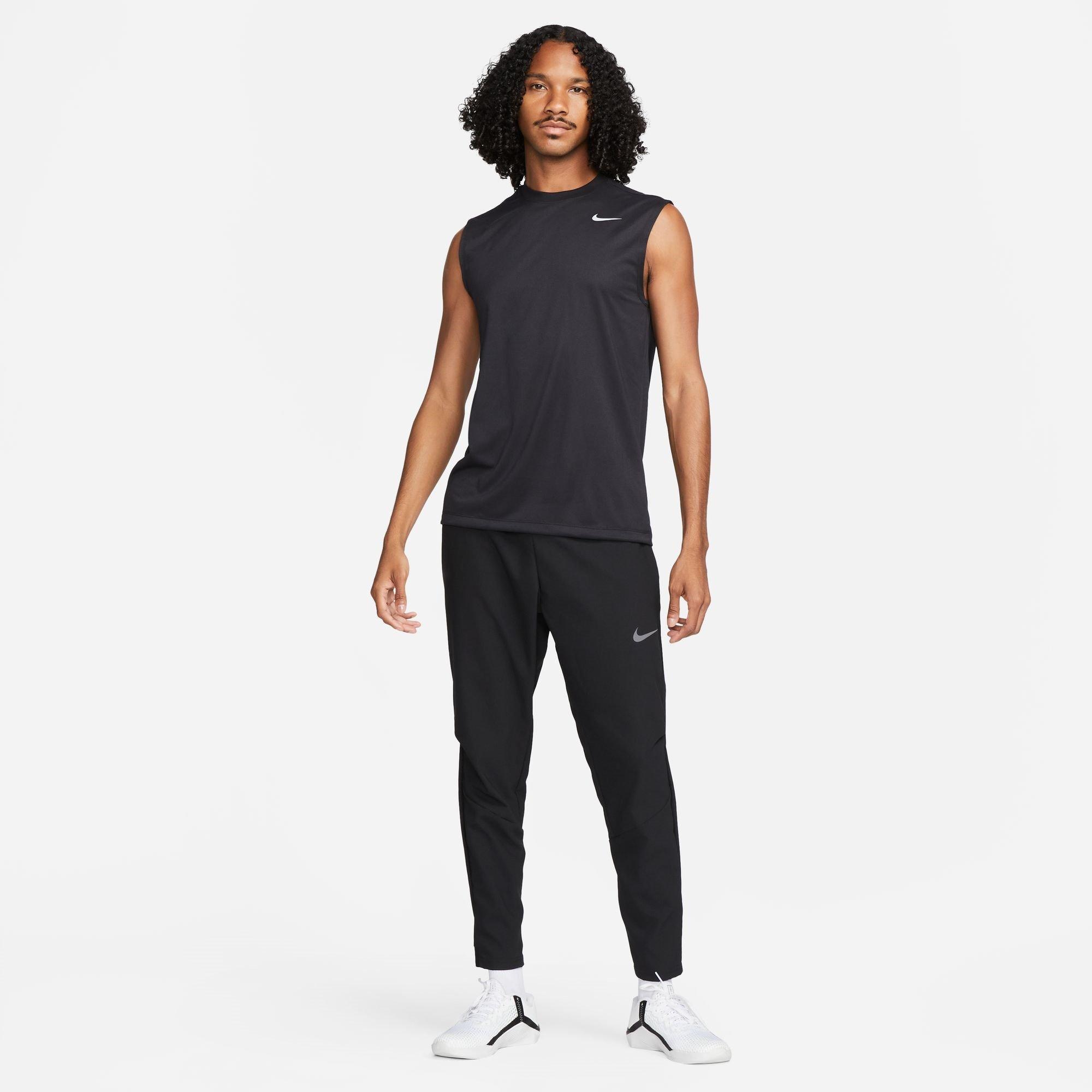 Preto/Prata - Nike - Dri-FIT Legend Men's Sleeveless Fitness T-Shirt - 4