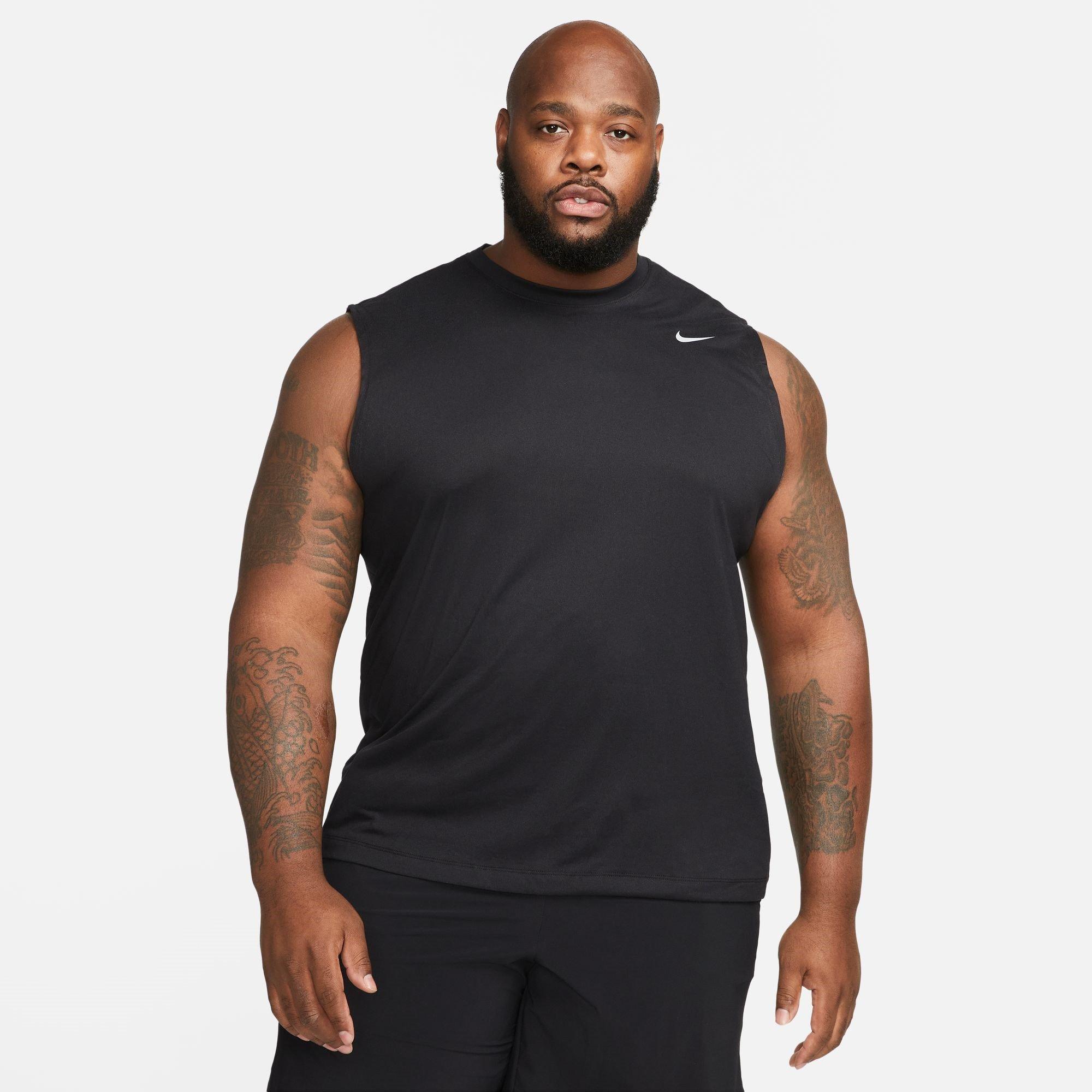 Preto/Prata - Nike - Dri-FIT Legend Men's Sleeveless Fitness T-Shirt - 5