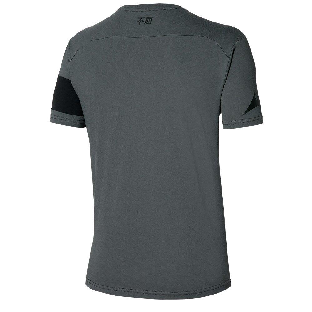 Gris Melange - Mizuno - Adults Short-Sleeve Performance Gym Top - 2