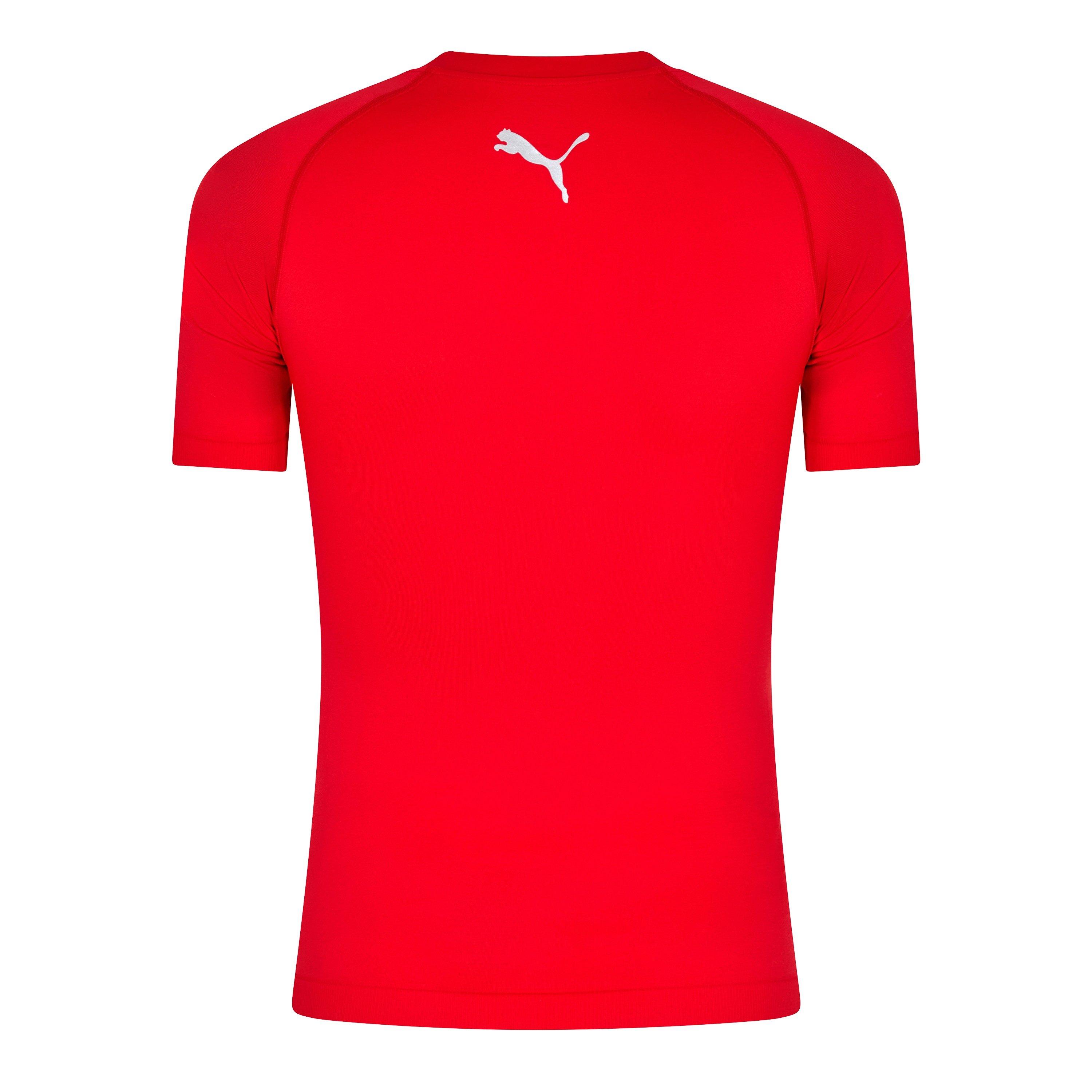 Red - Puma - (F5) Roundneck (Vent) Shirt Mens - 2