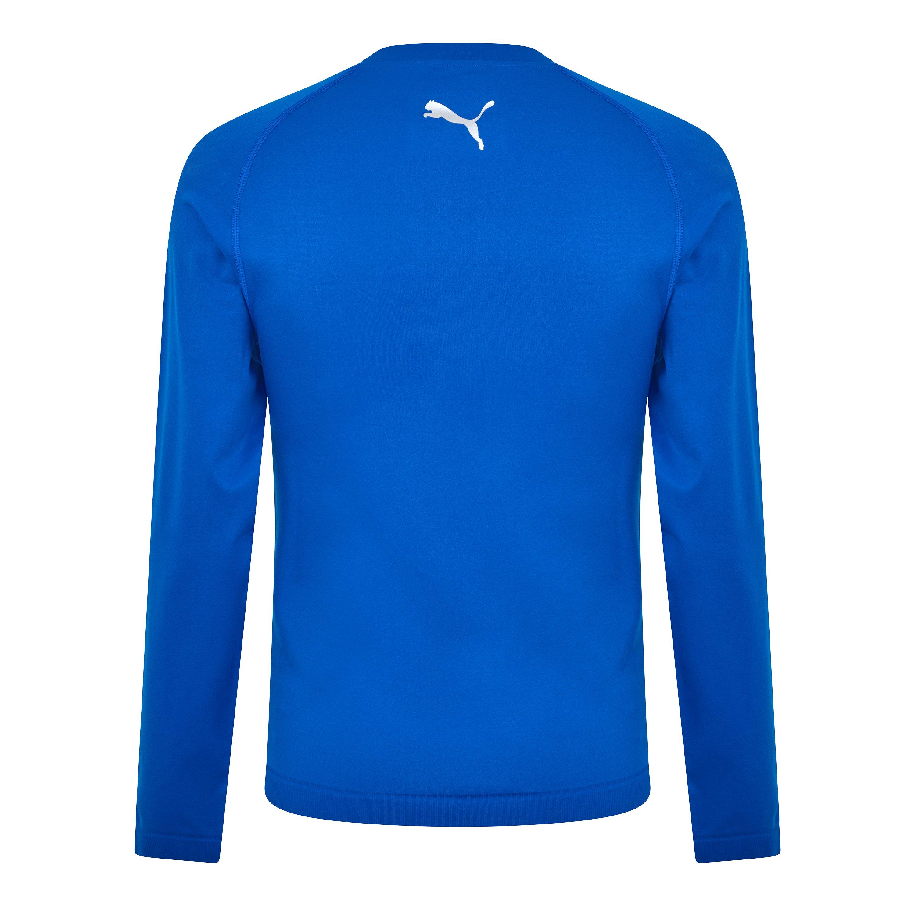 Blå - Puma - (F5) Roundneck Ls Shirt (Vent) Mens - 2