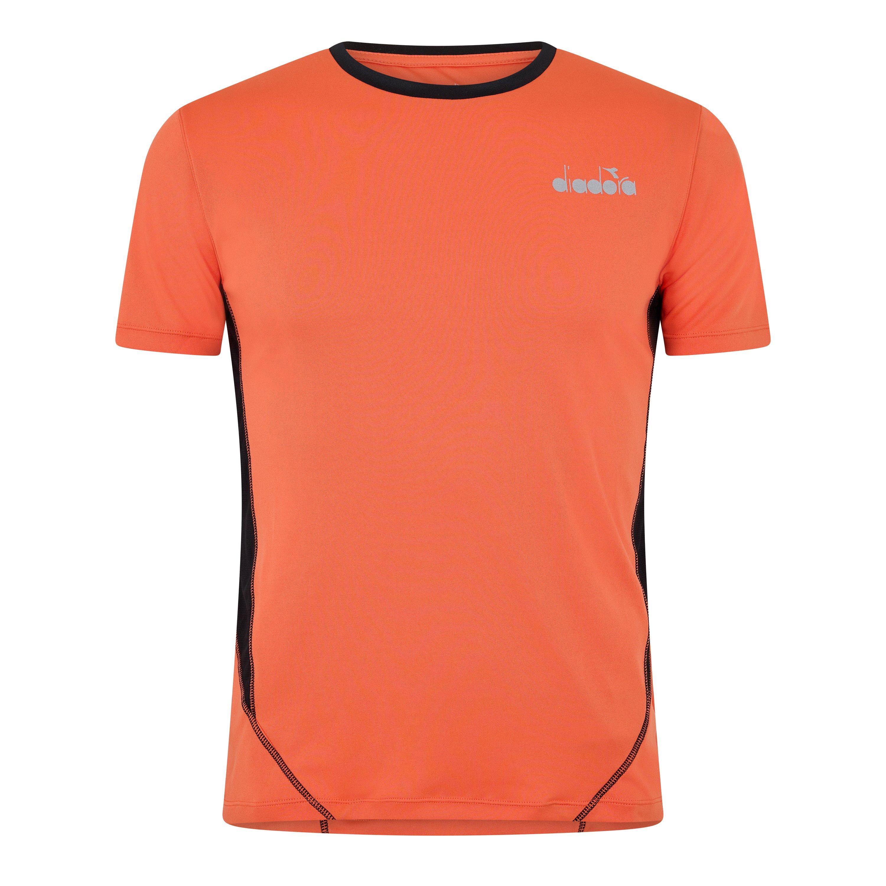 Red Lily - Diadora - Men's X-Run Ss Tee Short Sleeve Performance Gym Top - 1
