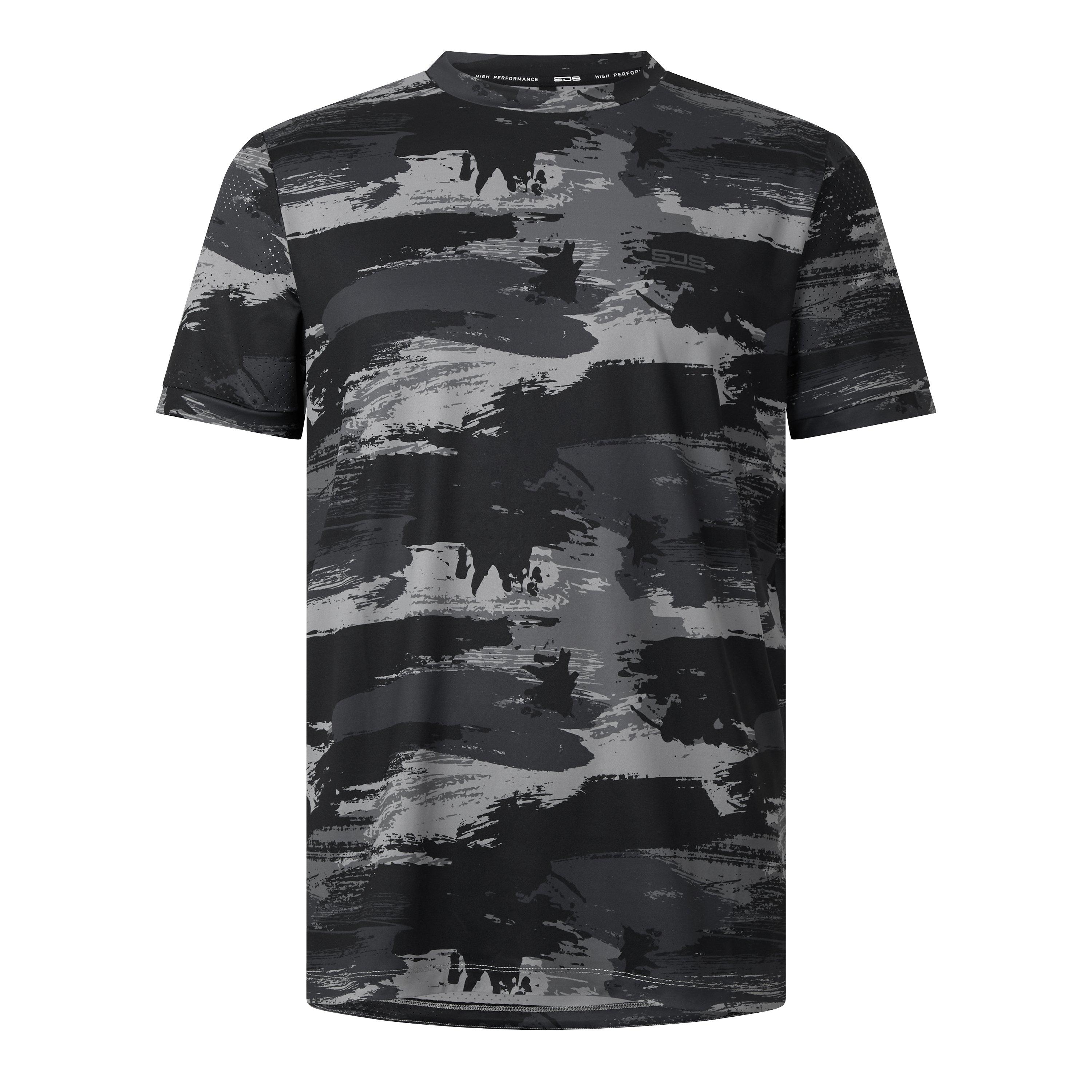 Black - Sjeng Sports - Men's Norbert Tee Short Sleeve Performance Gym Top - 1