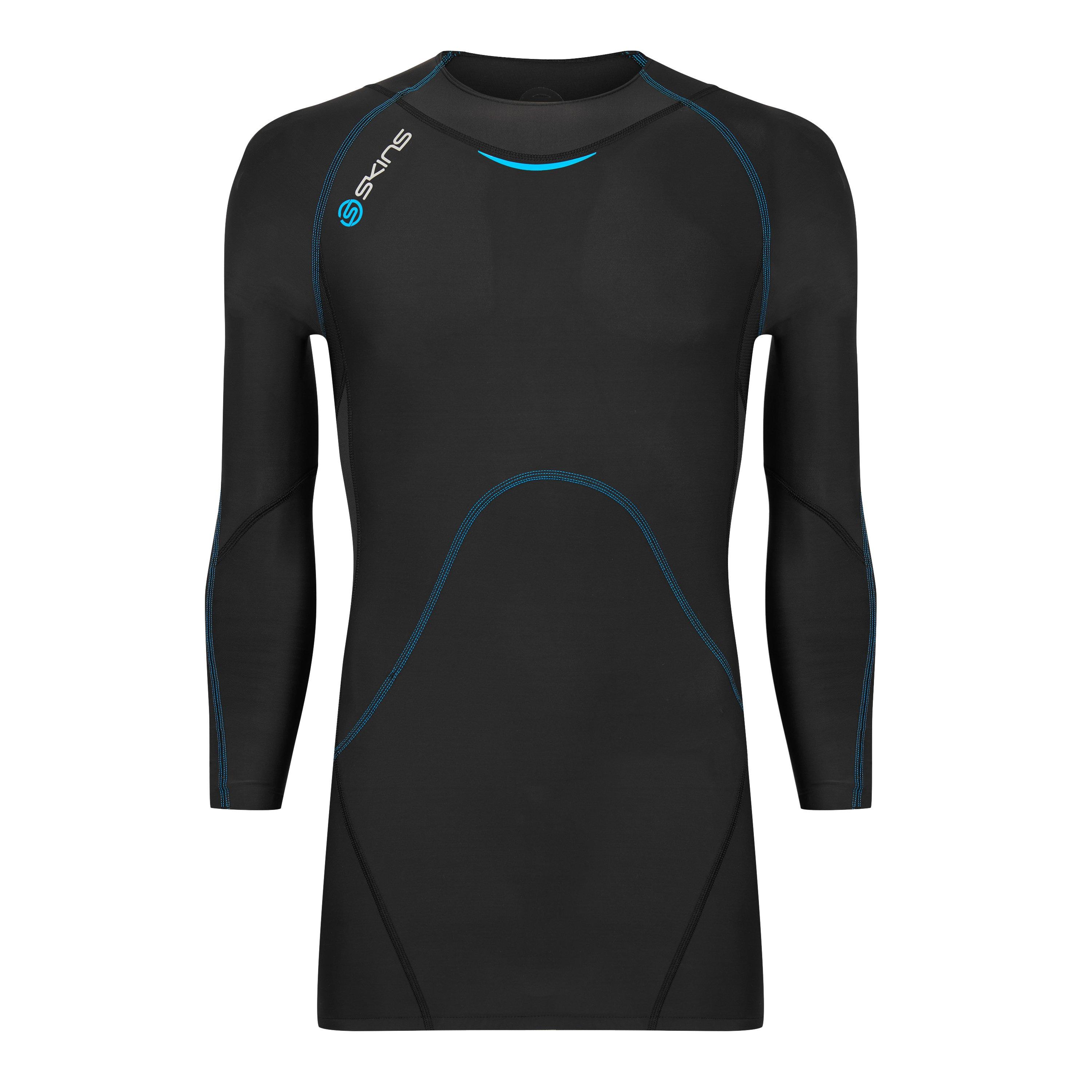 Black - Skins - Men's Coldblack Long Sleeve Performance Gym Top - 1