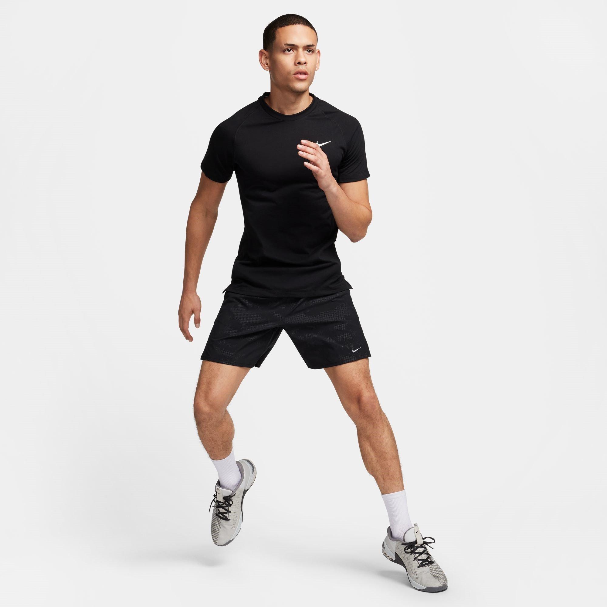 Black/White - Nike - Flex Rep Short Sleeve Top - 7