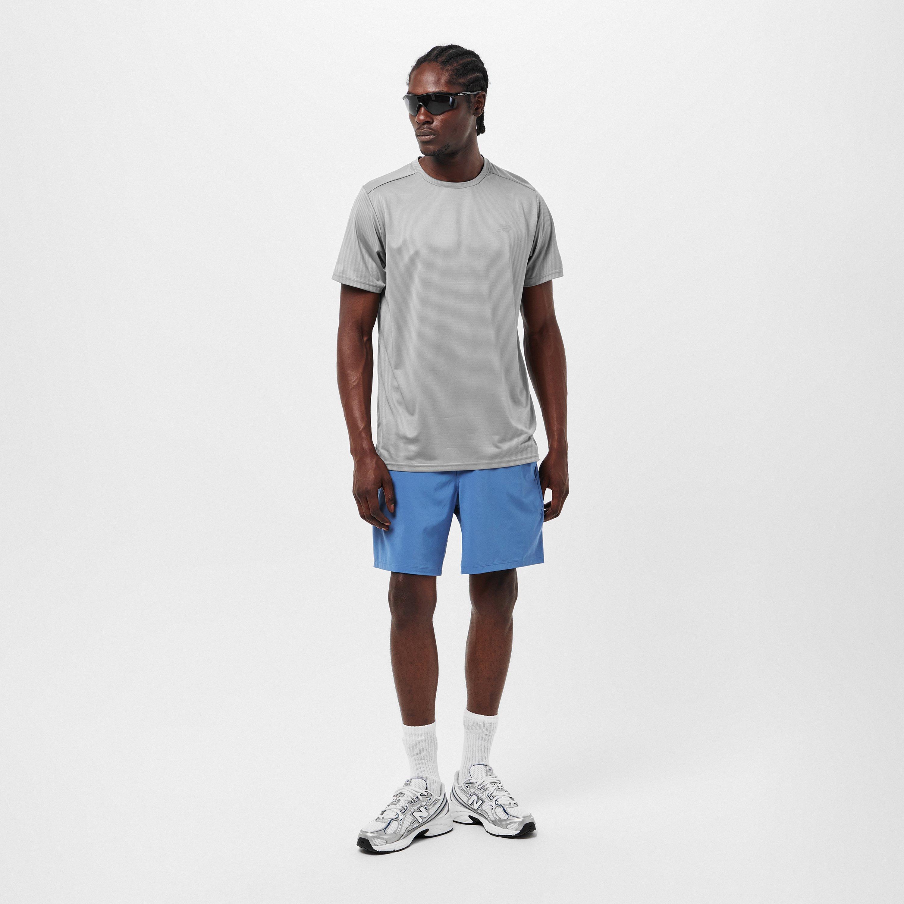 Gris Ardoise - New Balance - Men's Short-Sleeve Performance Gym Top - 6