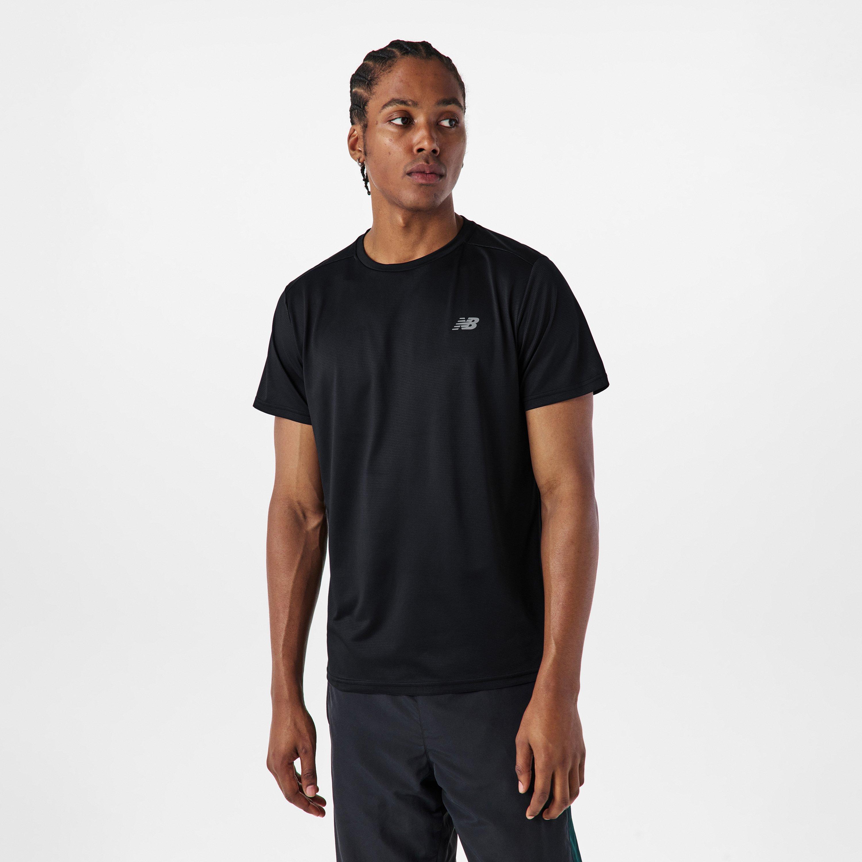 Black - New Balance - Men's Short-Sleeve Performance Gym Top - 1