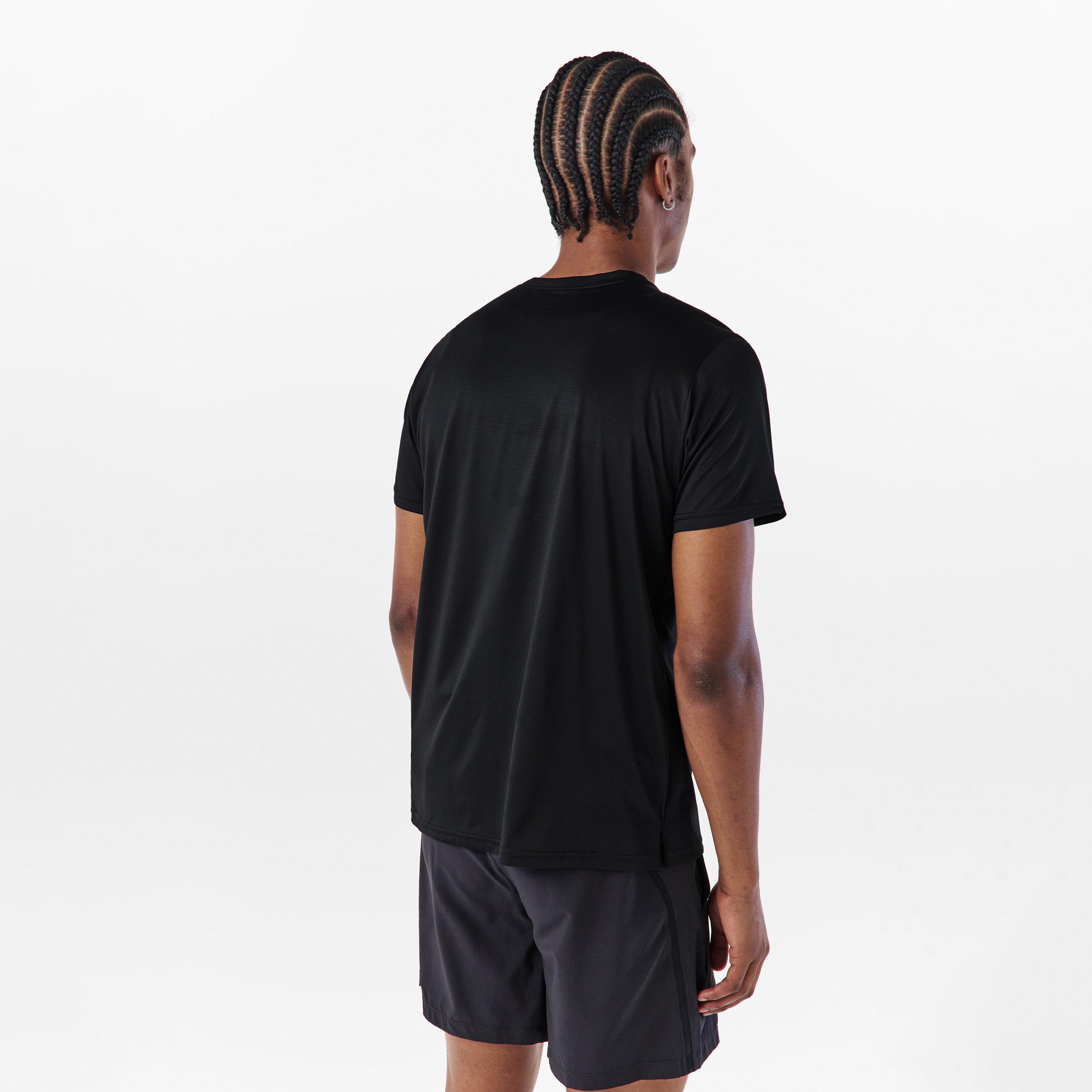 Black - New Balance - Short-Sleeve Performance Gym Top - 4