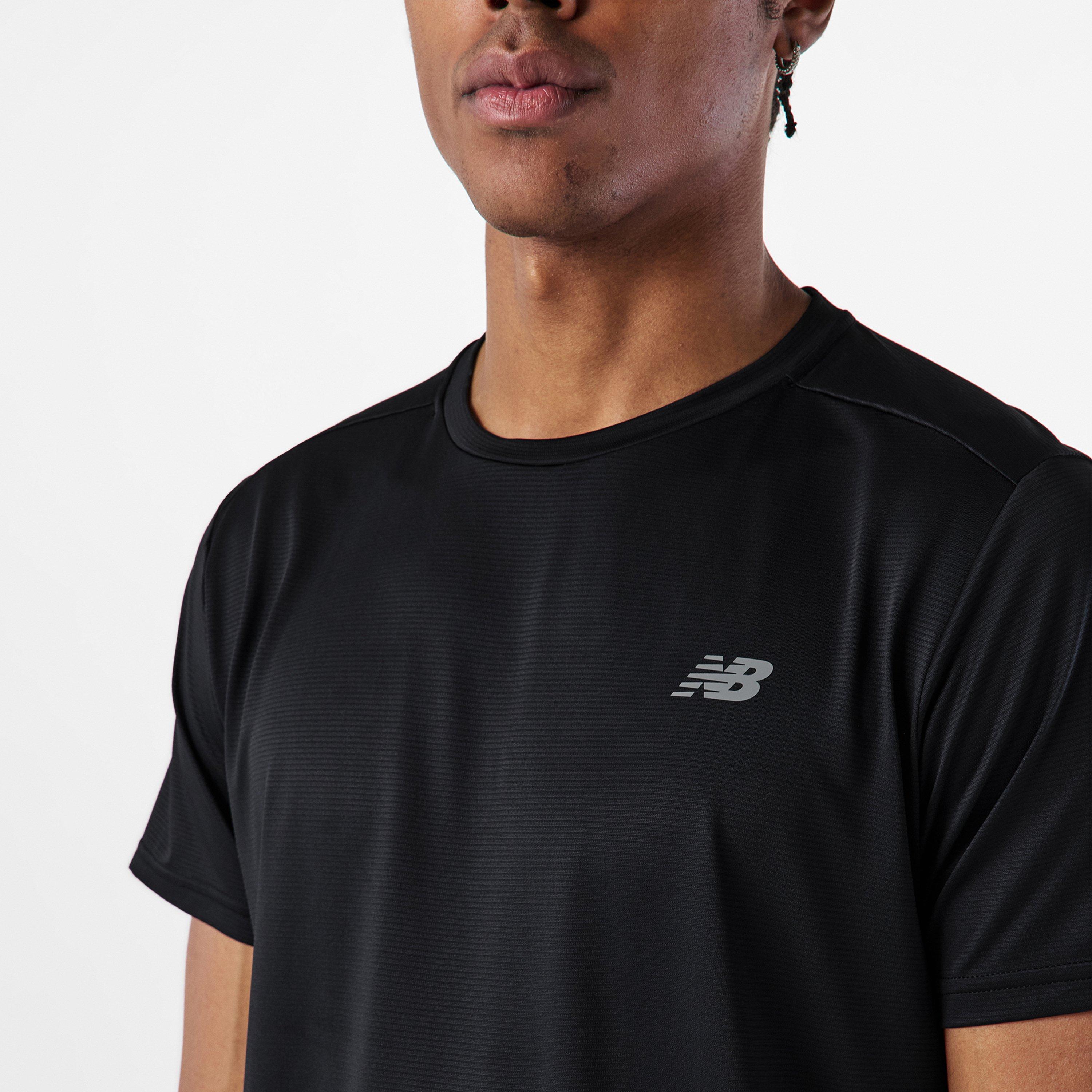 Black - New Balance - Short-Sleeve Performance Gym Top - 5