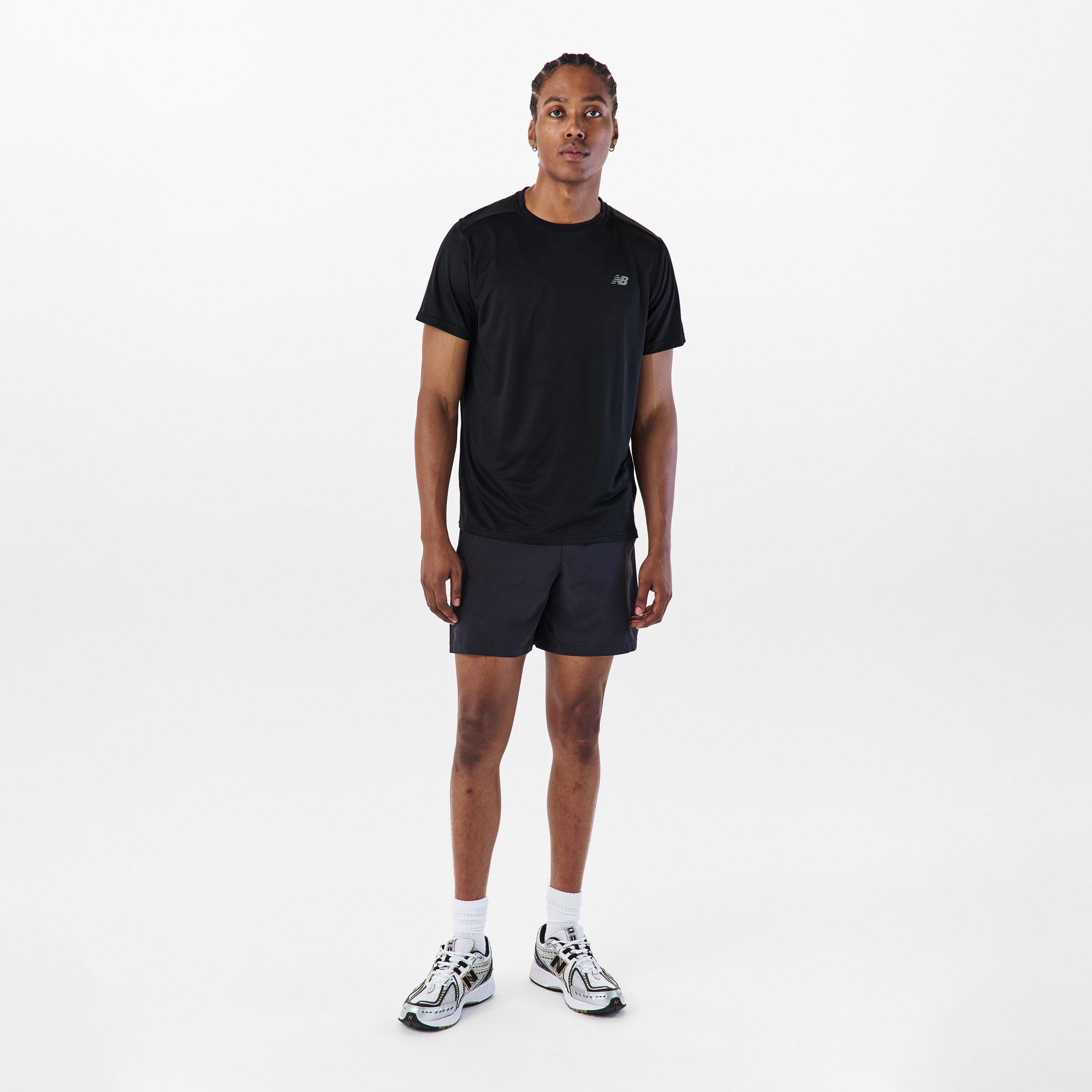 Black - New Balance - Short-Sleeve Performance Gym Top - 6