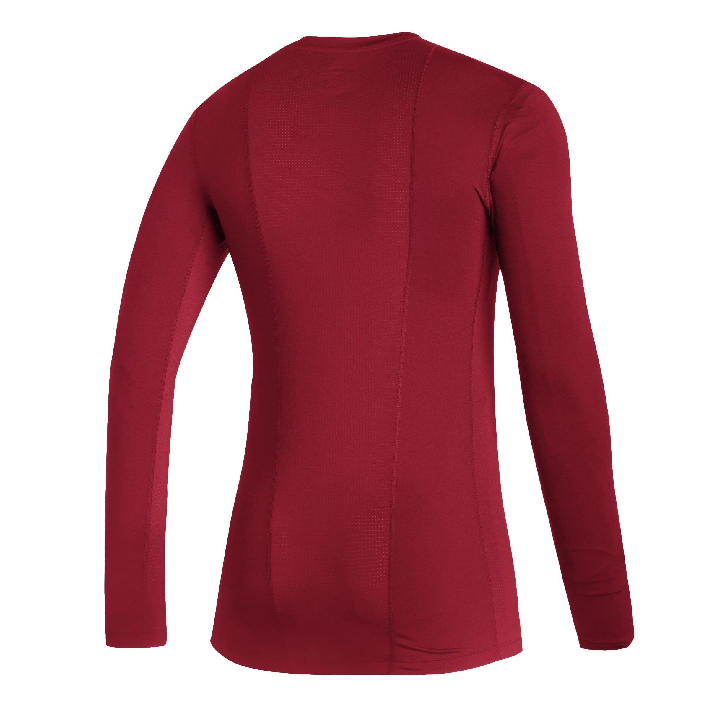 Red - adidas - Long-Sleeve Performance Gym Top - 2
