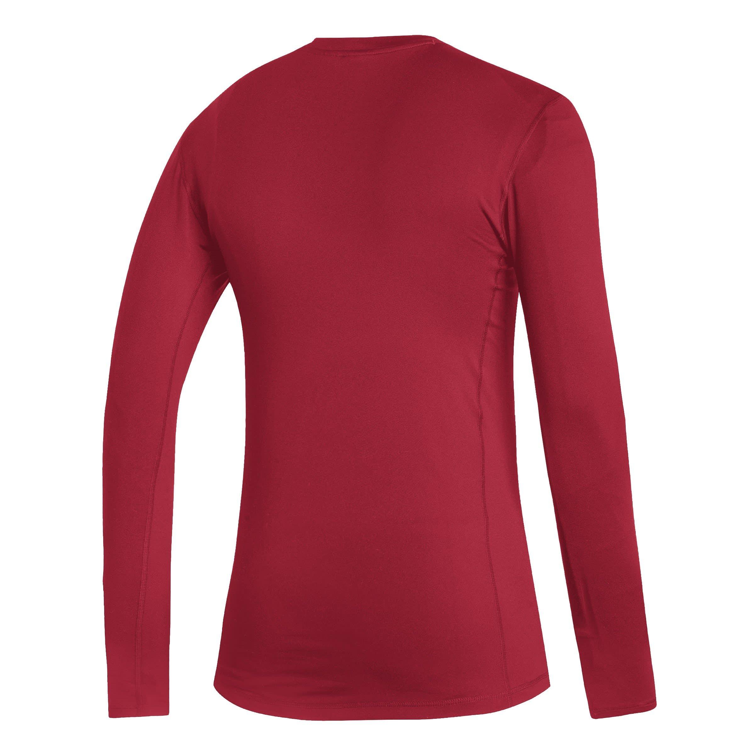 Rot - adidas - Techfit Warm Long-Sleeve Top Mens - 2