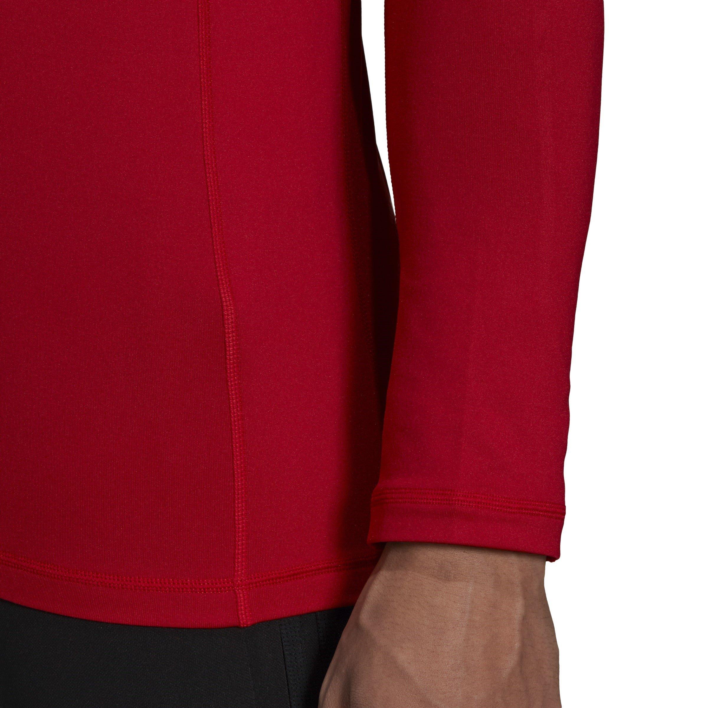 Rot - adidas - Techfit Warm Long-Sleeve Top Mens - 8
