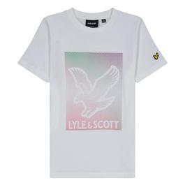 Lyle and Scott Dotted Eagle Graphic T-Shirt Junior