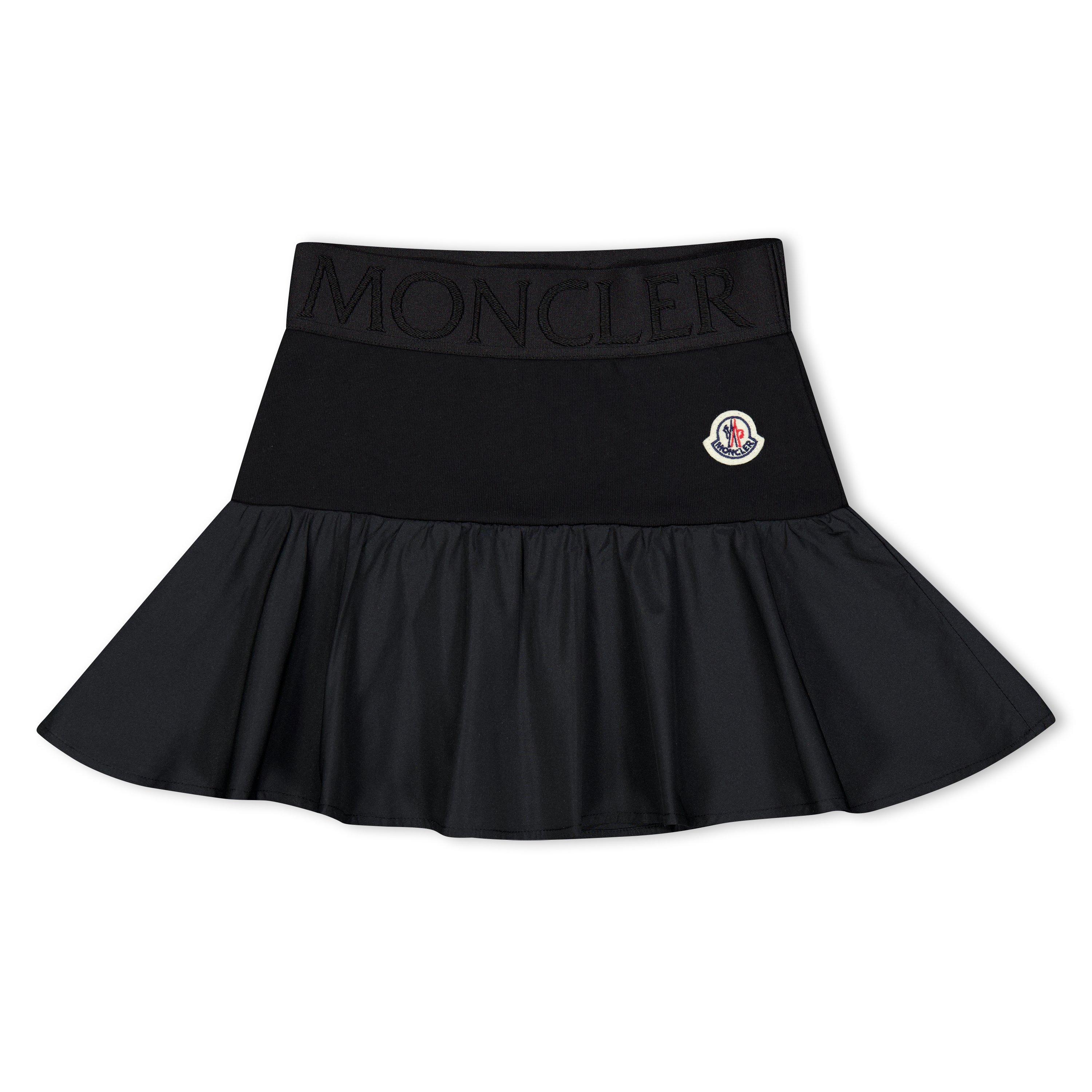 Moncler Logo Skirt Juniors - Black 999 - Size 8Y