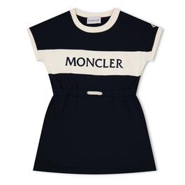 Moncler Striped Logo Dress Junior