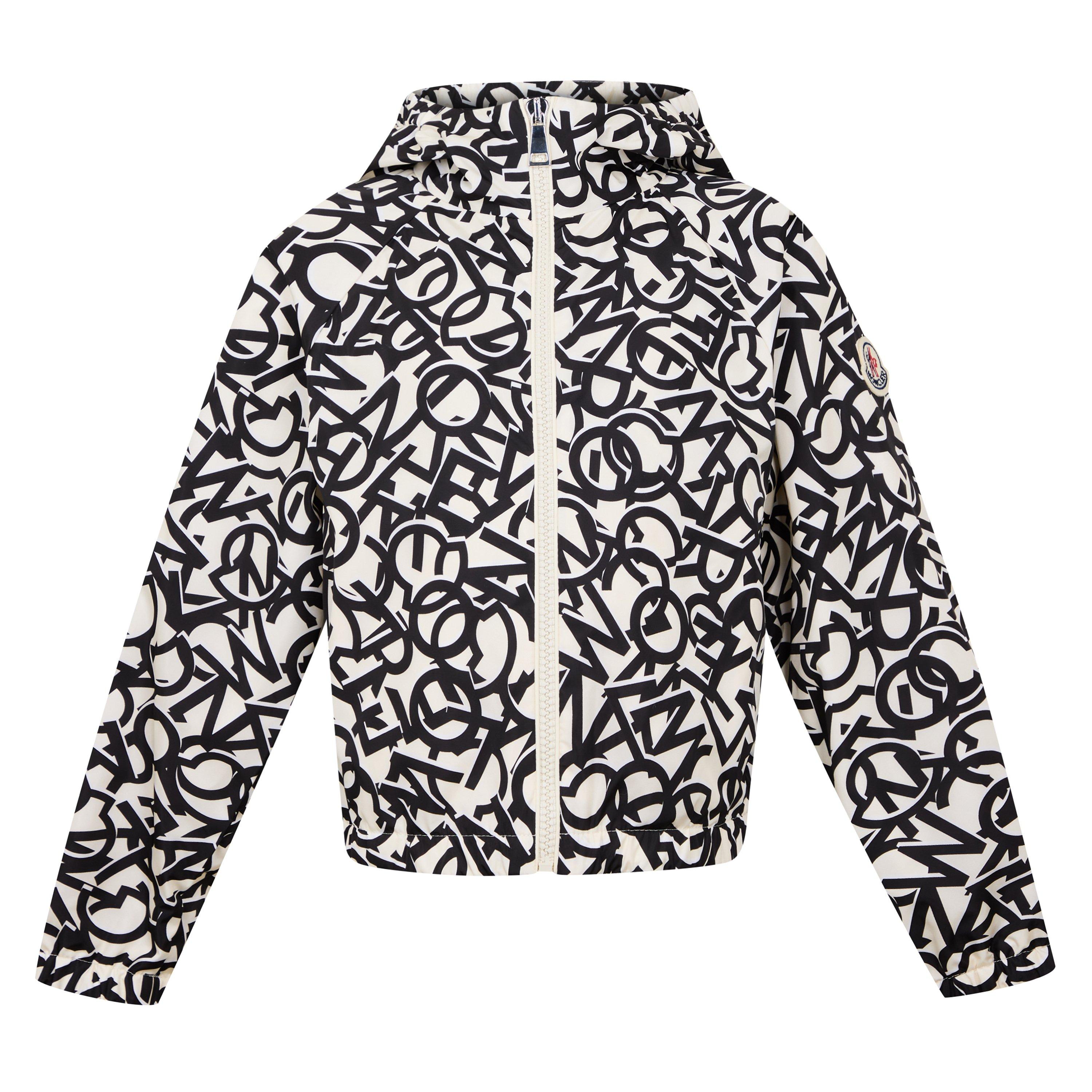 Beige/Black F90 - Moncler - Kids' Maisha Hooded Long Sleeve Short Puffer Jacket - 1
