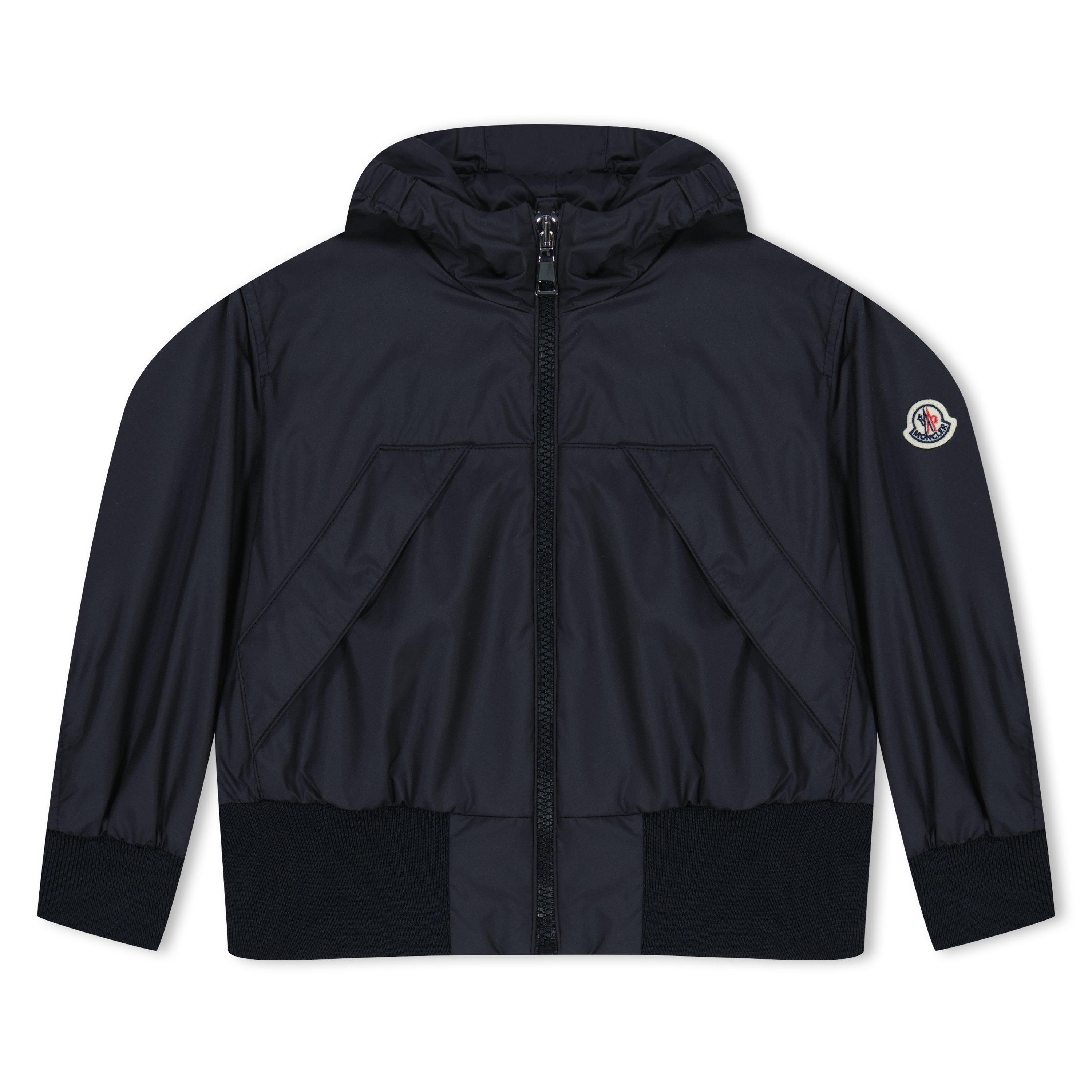 Black 999 - Moncler - Kids' Assia Long Sleeve Mid-Length Short Puffer Jacket - 1