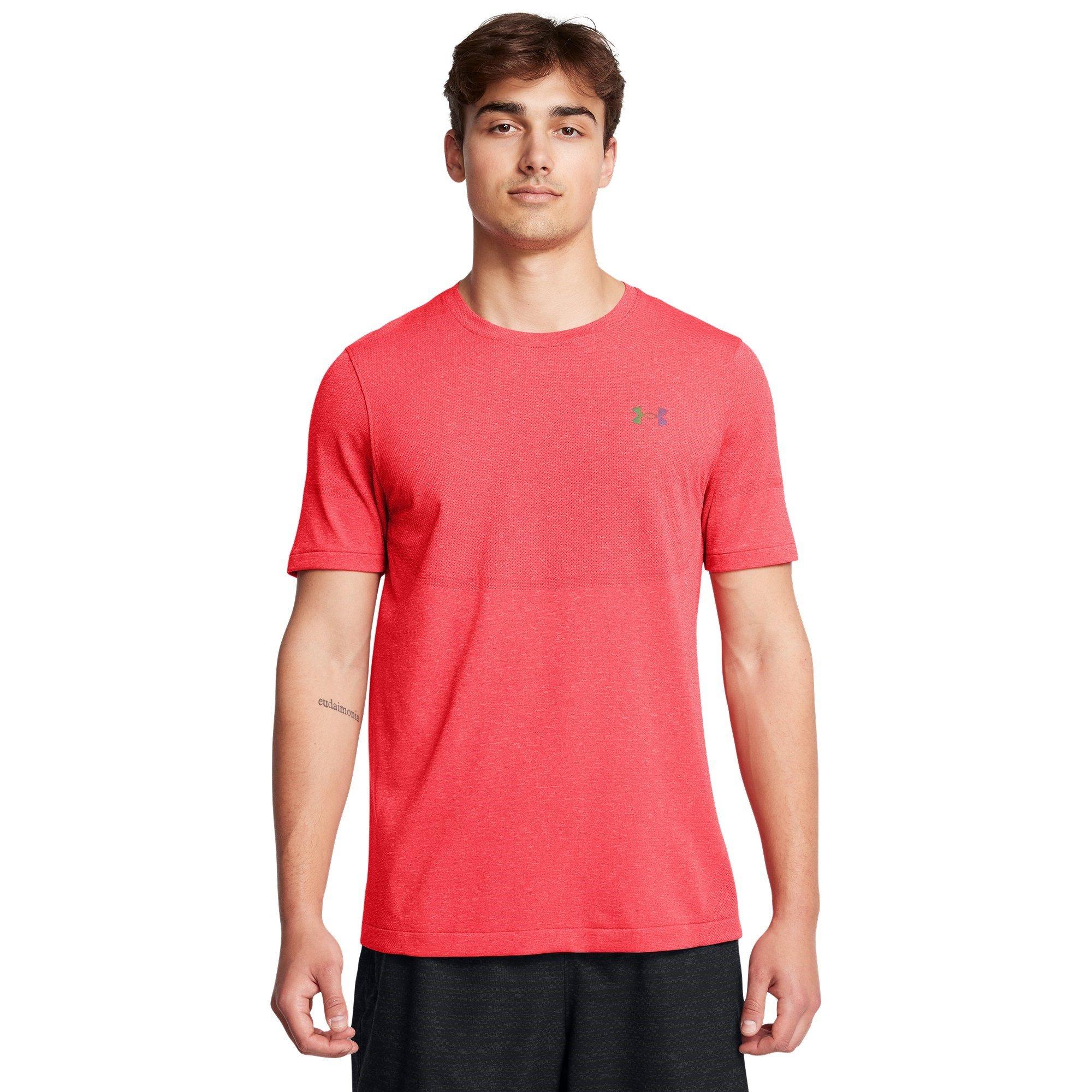 Crvena - Under Armour - Men's Vanish Elite Short-Sleeve Performance Gym Top - 3