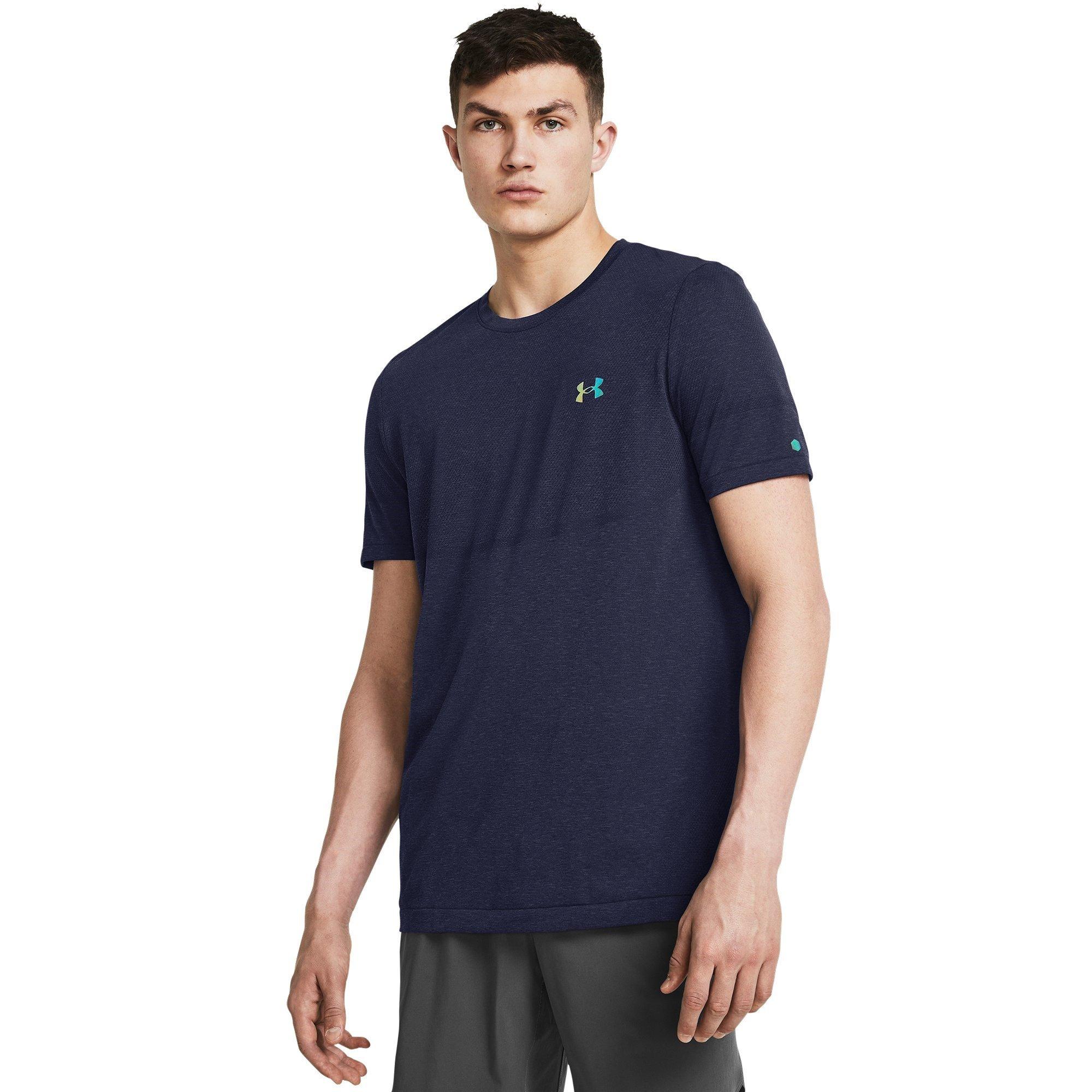 Ponoćno plava - Under Armour - Vanish Elite Short-Sleeve Performance Gym Top - 3