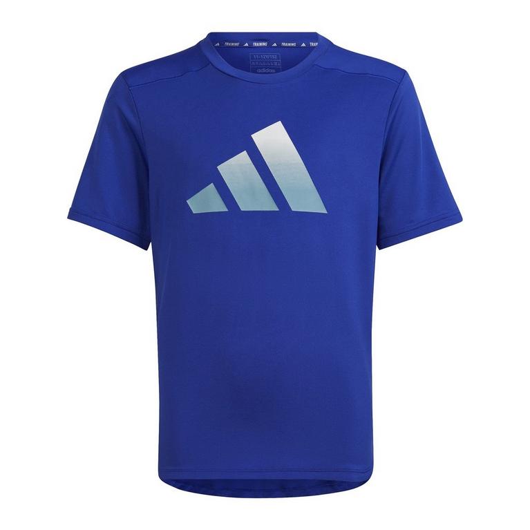 bleu/Blc/bleu - adidas - Check Raglan Tall Shirt - 1