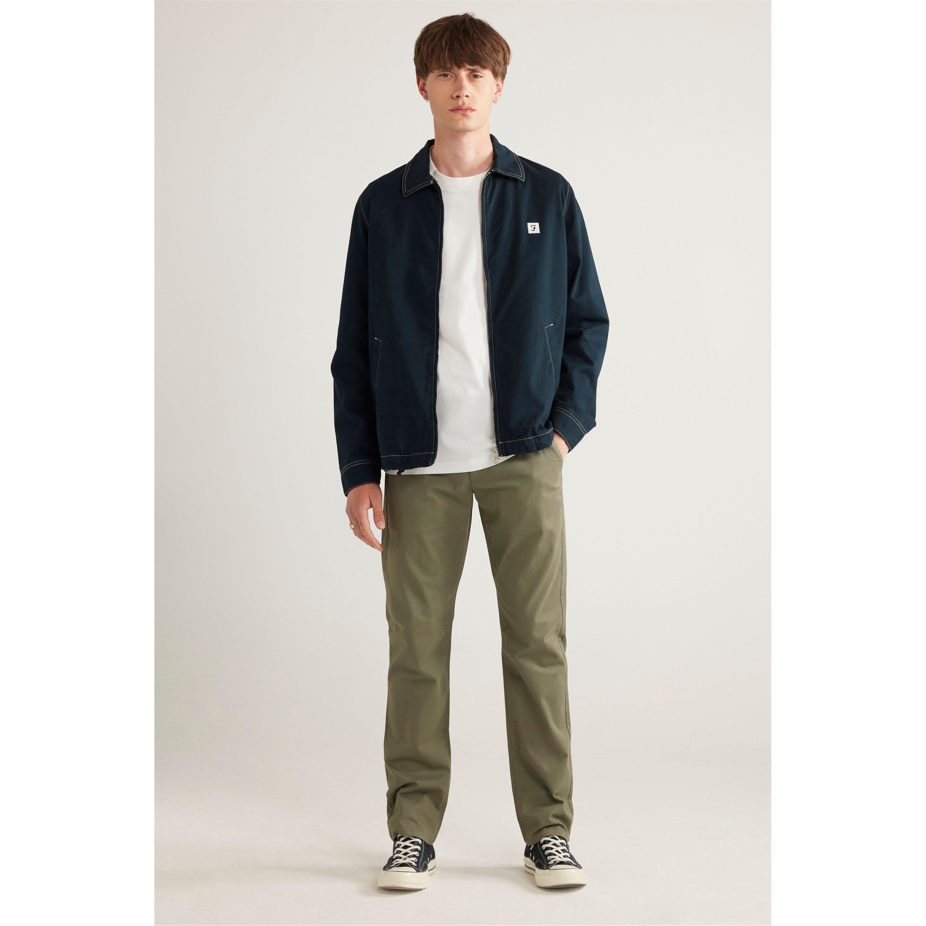 Blu navy vero - Farah - Men's Island Cotton Long Sleeve Bomber Jacket - 2