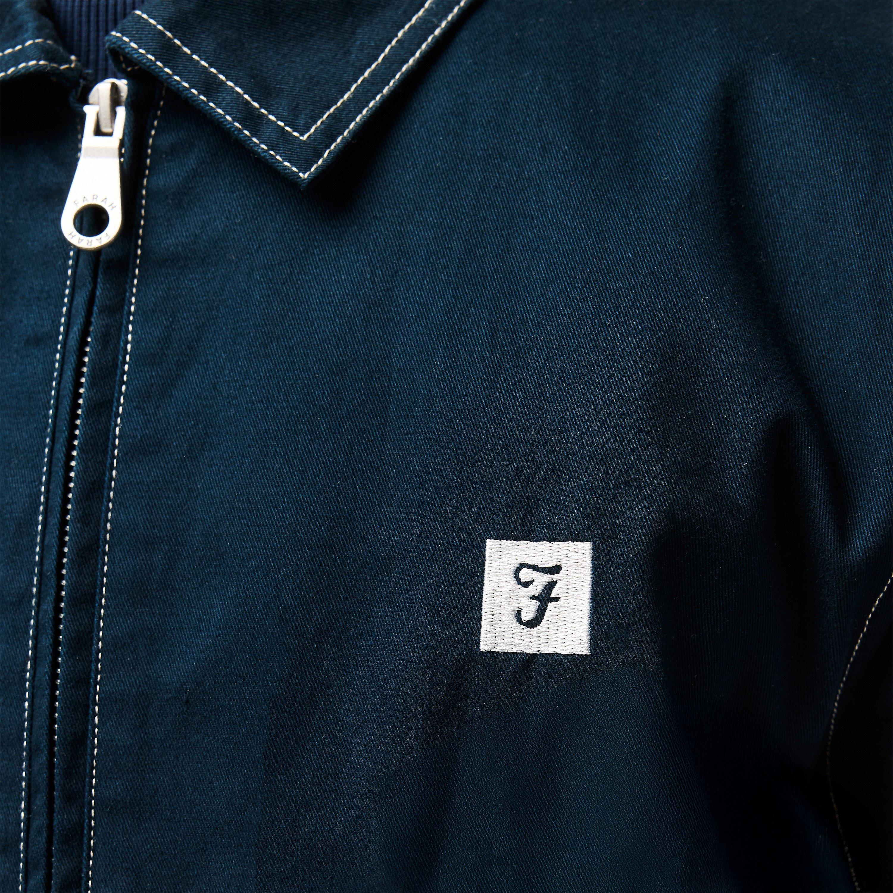 Blu navy vero - Farah - Men's Island Cotton Long Sleeve Bomber Jacket - 5