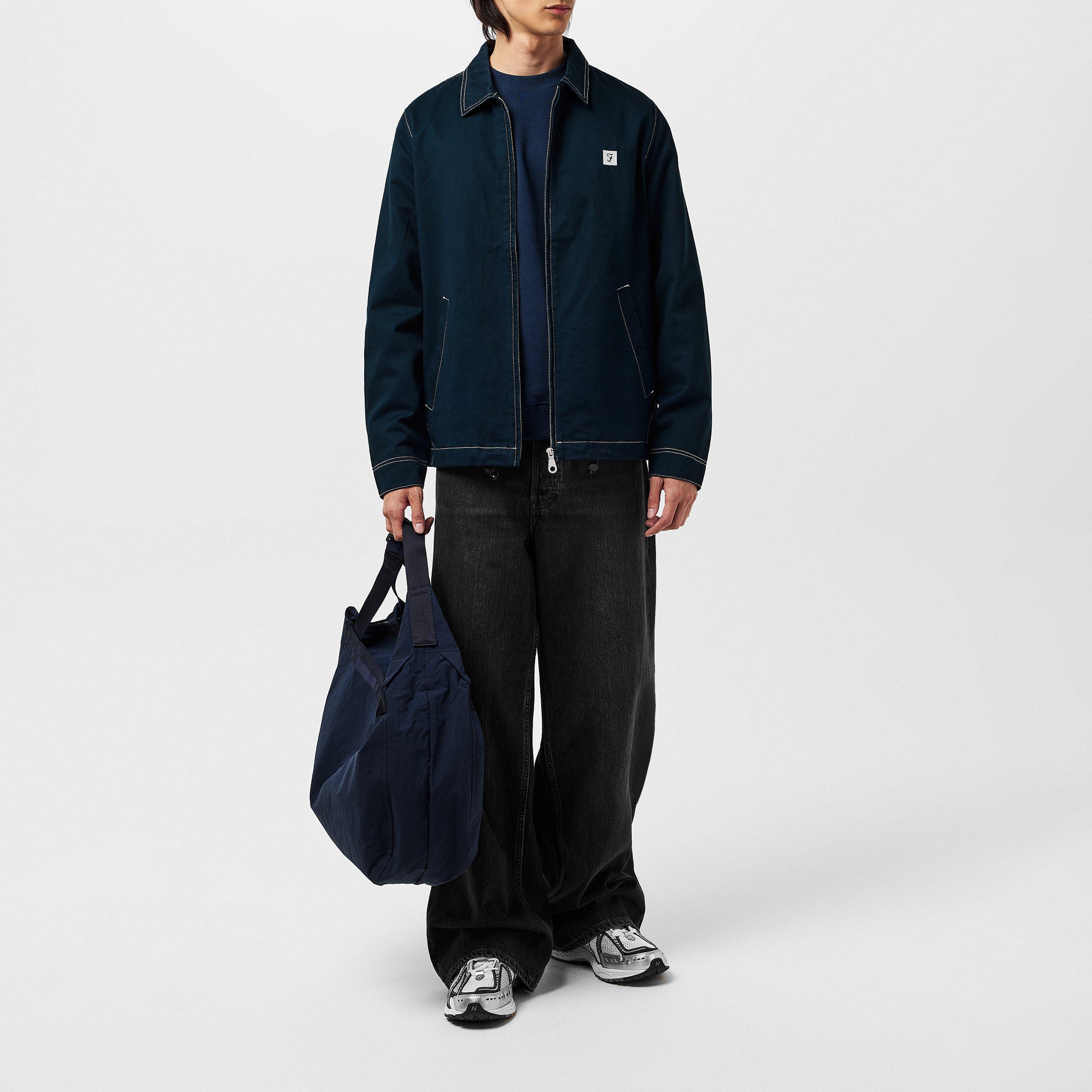 Blu navy vero - Farah - Men's Island Cotton Long Sleeve Bomber Jacket - 6