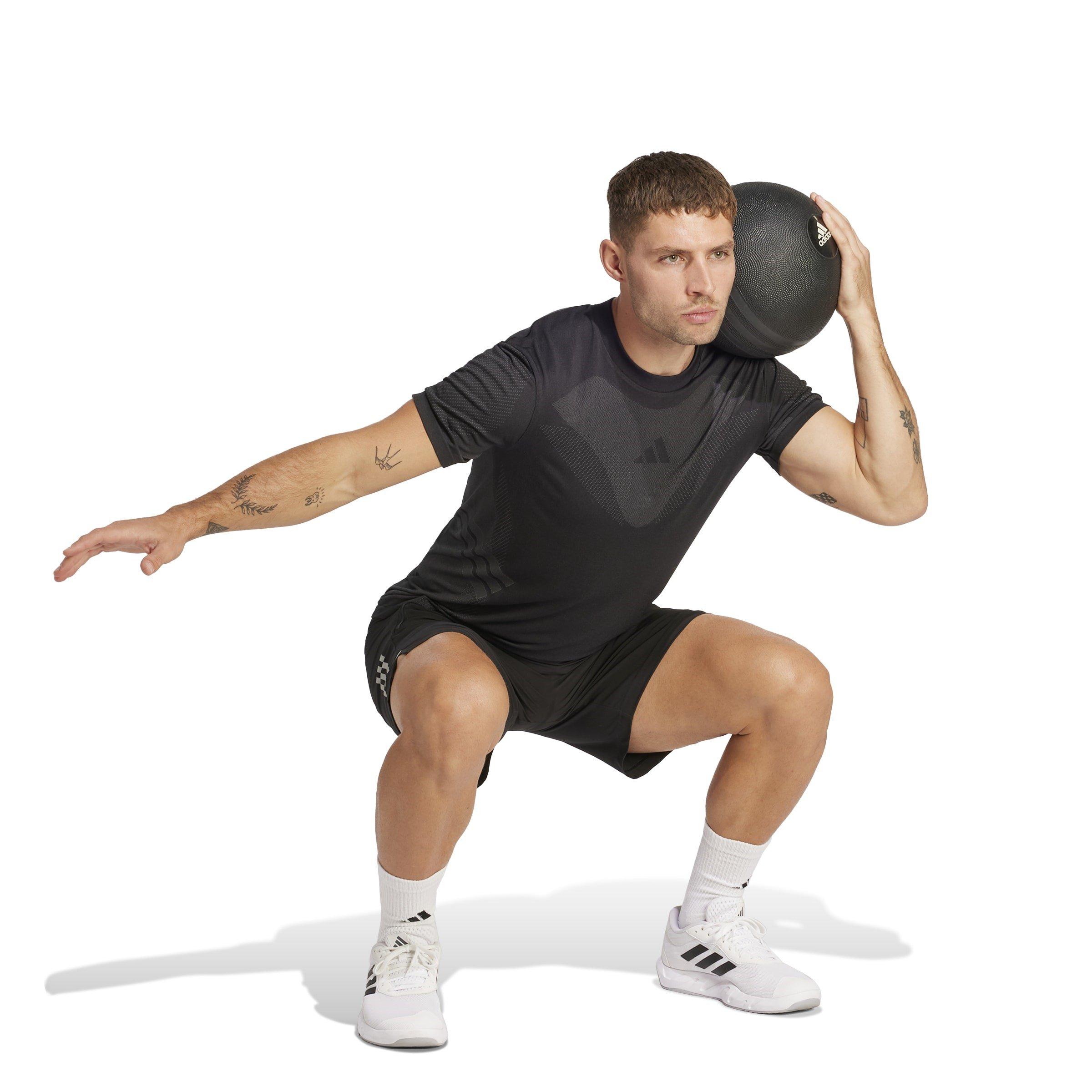 Schwarz/Grau - adidas - GYM+ Seamless Tee Mens - 4