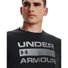 Noir/gris - Under Armour - Under Team Wordmark Short Sleeve T Shirt Mens - 5