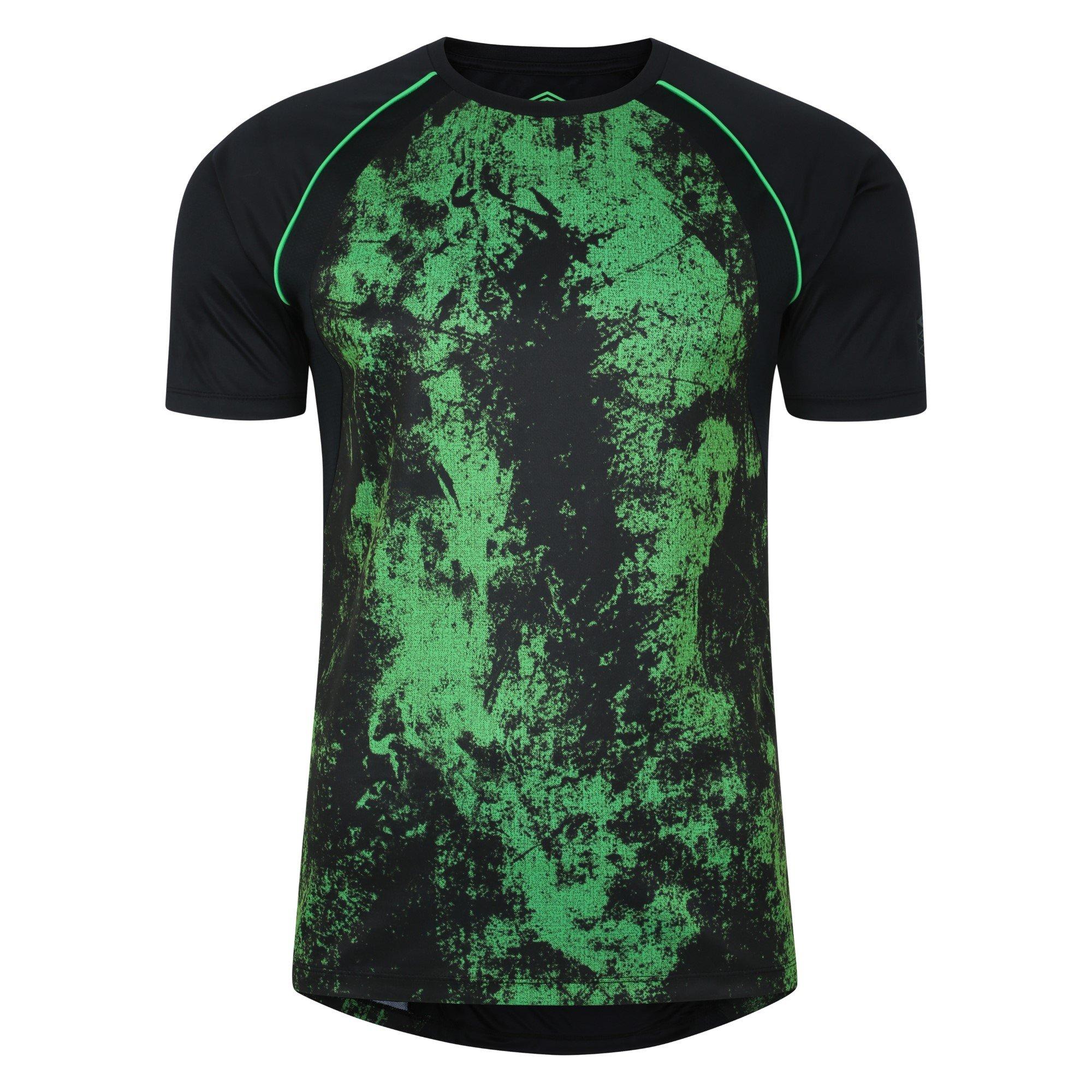 Black/Toucan - Umbro - Short-Sleeve Performance Gym Top - 1