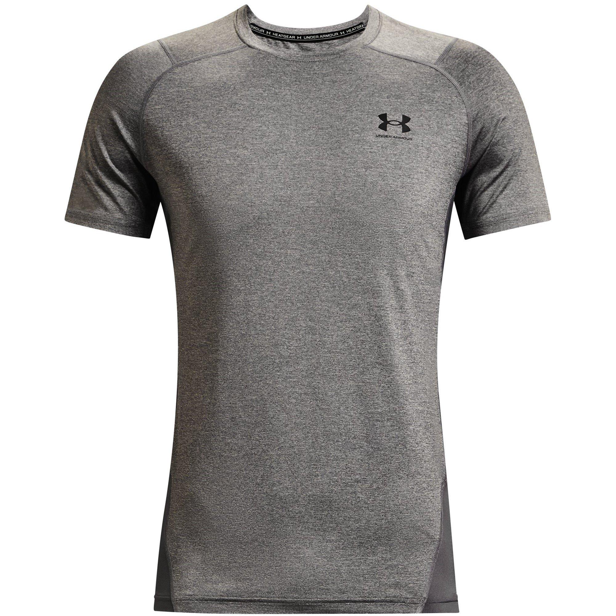 Under Armour Men's Heatgear® Fitted Short Sleeve - Charcoal - XL