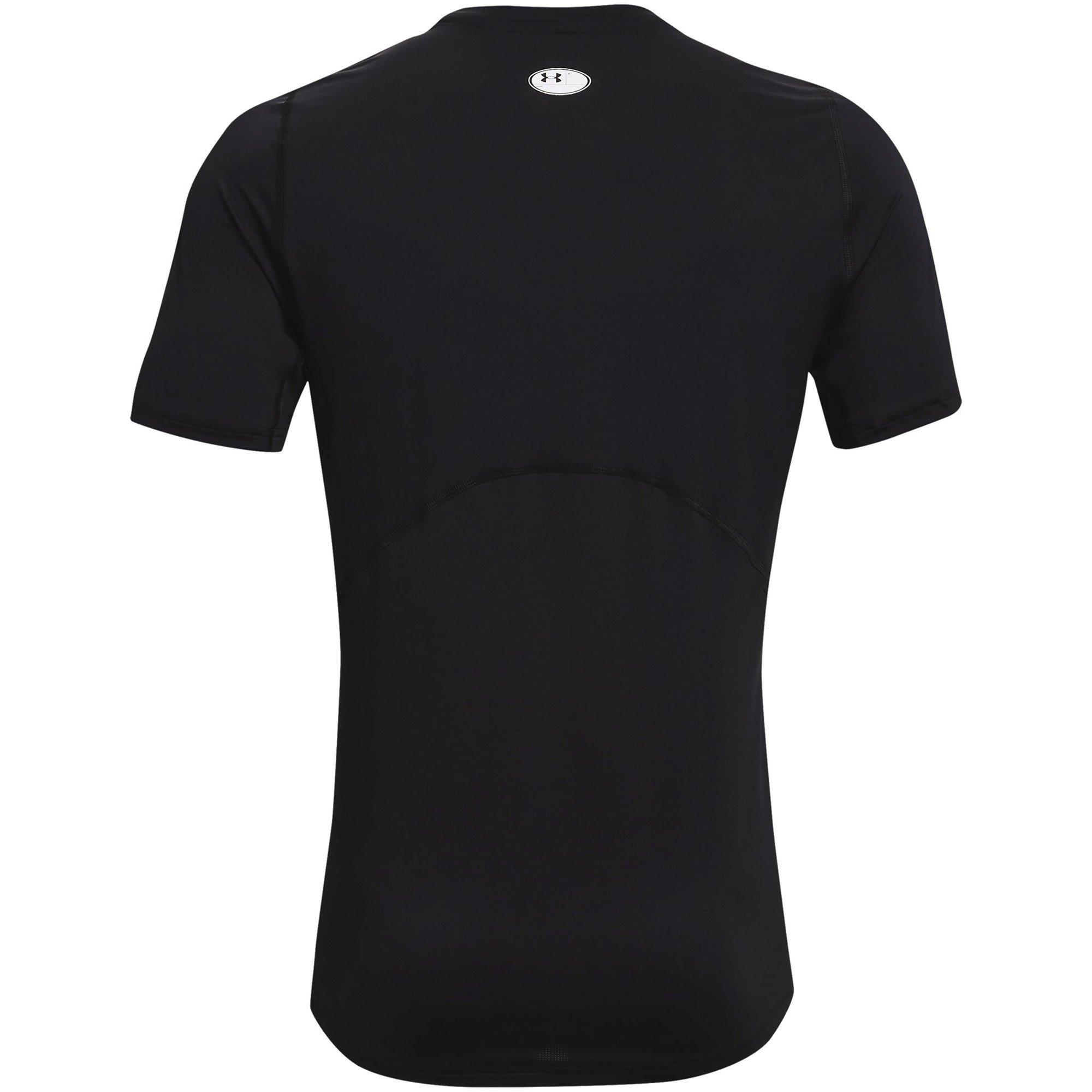 Preto/Branco - Under Armour - HeatGear® Fitted Short Sleeve Mens - 2