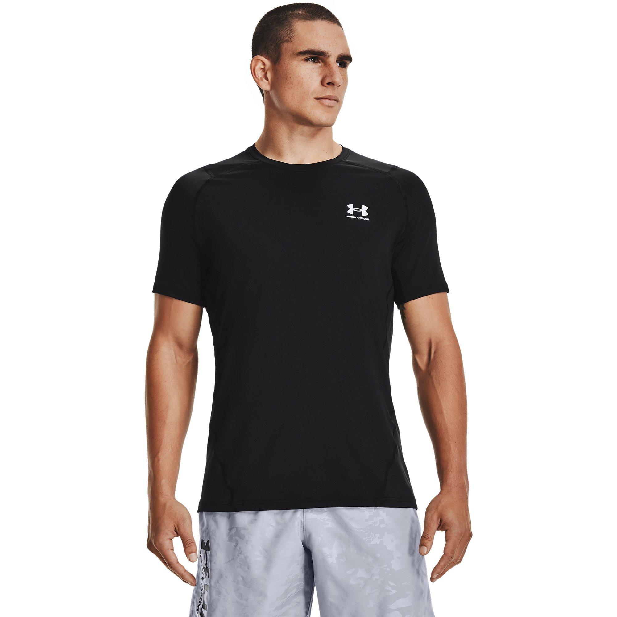 Preto/Branco - Under Armour - HeatGear® Fitted Short Sleeve Mens - 3