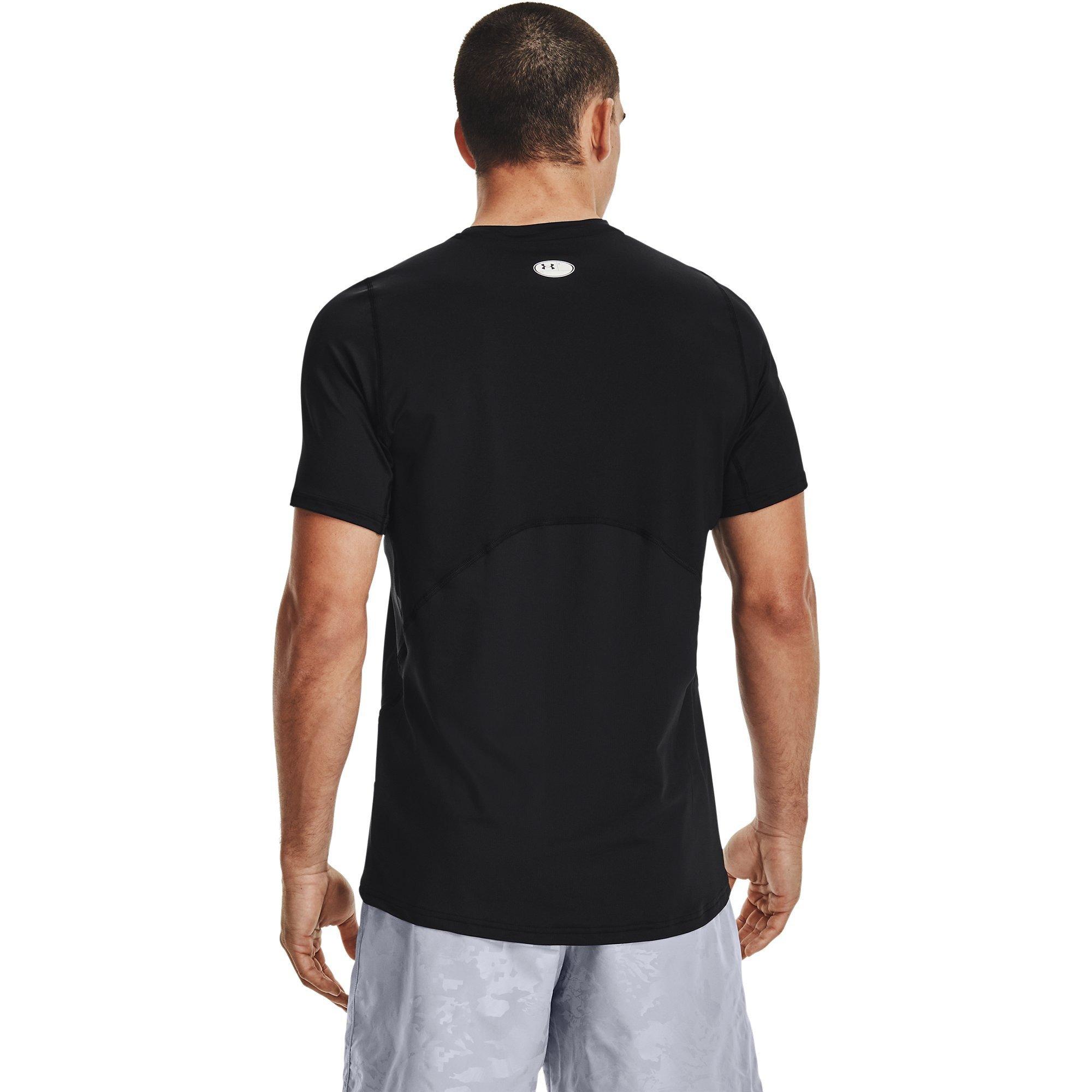 Preto/Branco - Under Armour - HeatGear® Fitted Short Sleeve Mens - 4