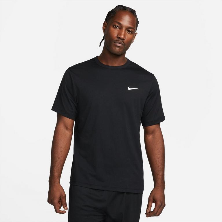 Noir - Nike - Dri-FIT UV Hyverse Men's Short-Sleeve Fitness Top - 1