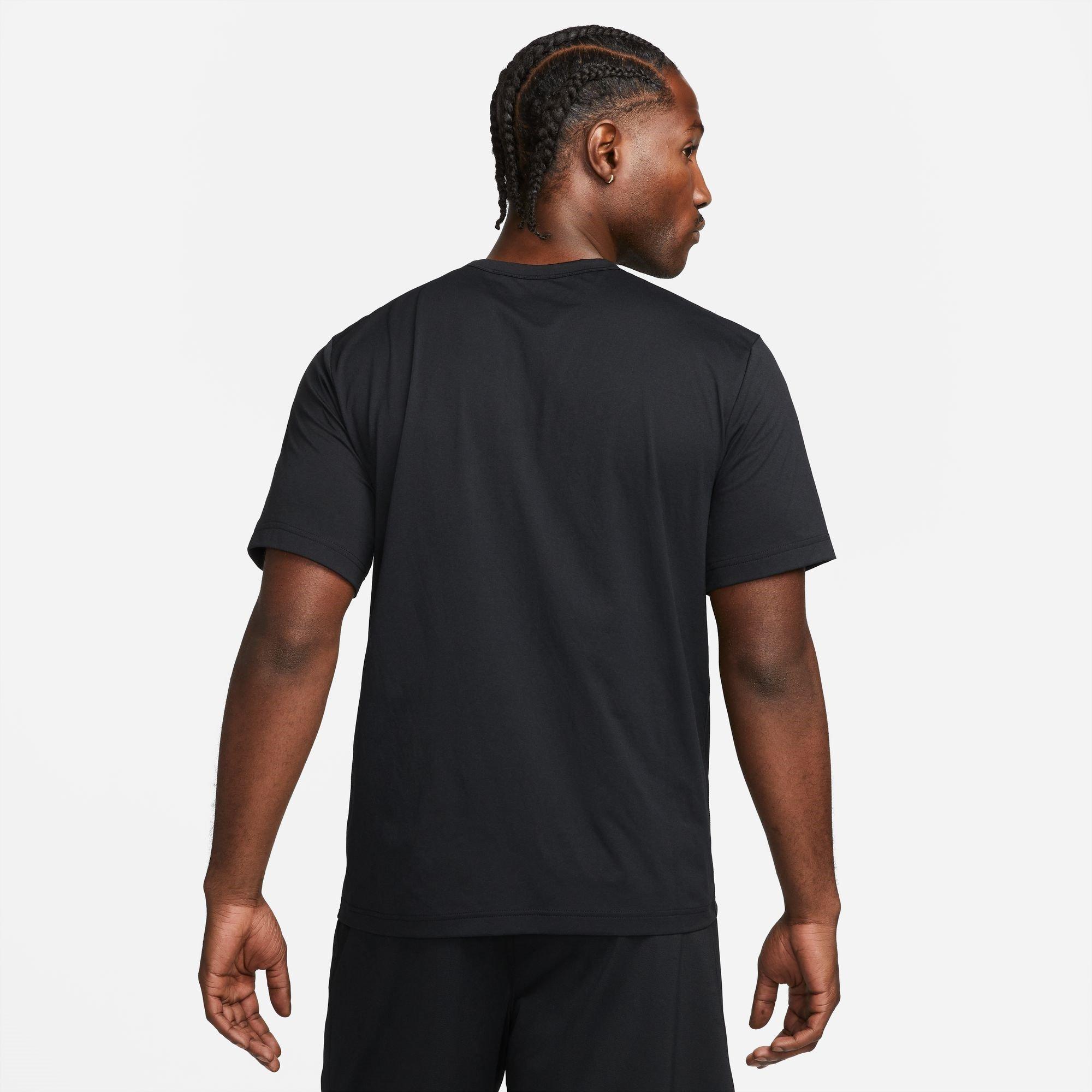 Zwart - Nike - Dri-FIT UV Hyverse Men's Short-Sleeve Fitness Top - 2
