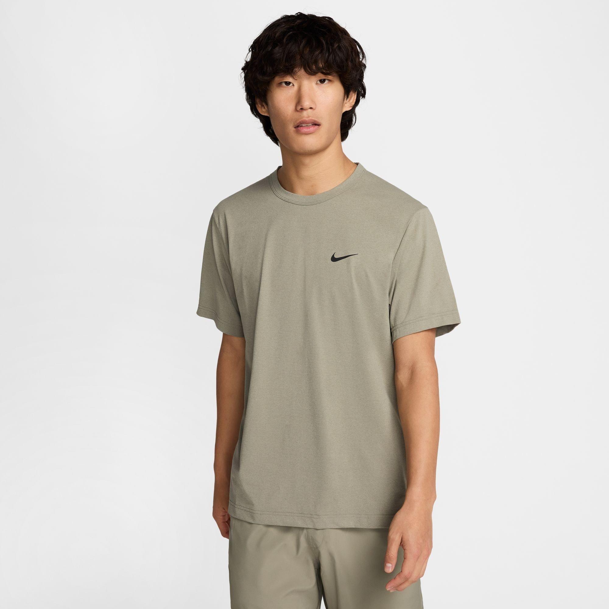Nike Men's Dri-Fit Uv Hyverse Short-Sleeve Fitness Top - Light Army - 2XL
