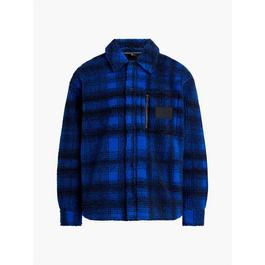 Calvin Klein Jeans Sherpa Checkered Shirt Jacket