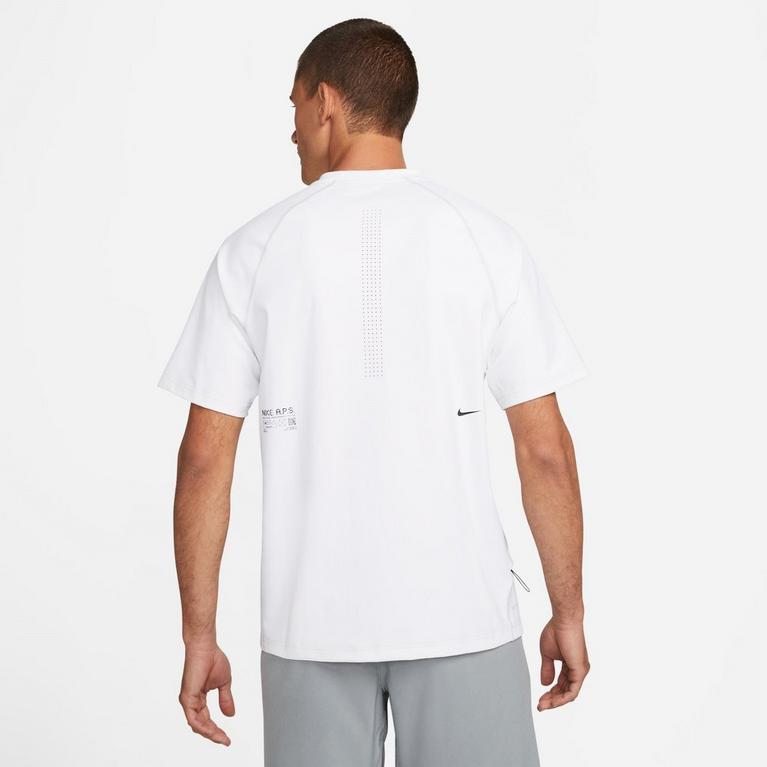 Blanc - Nike - Dri-FIT ADV A.P.S. Mens Short-Sleeve Fitness Top - 2
