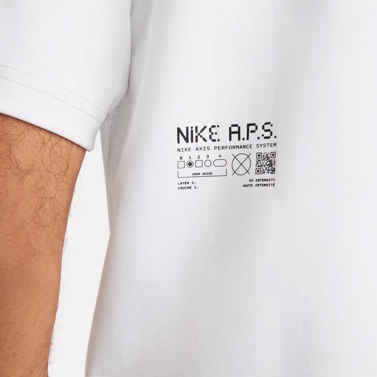 Blanc - Nike - Dri-FIT ADV A.P.S. Mens Short-Sleeve Fitness Top - 7