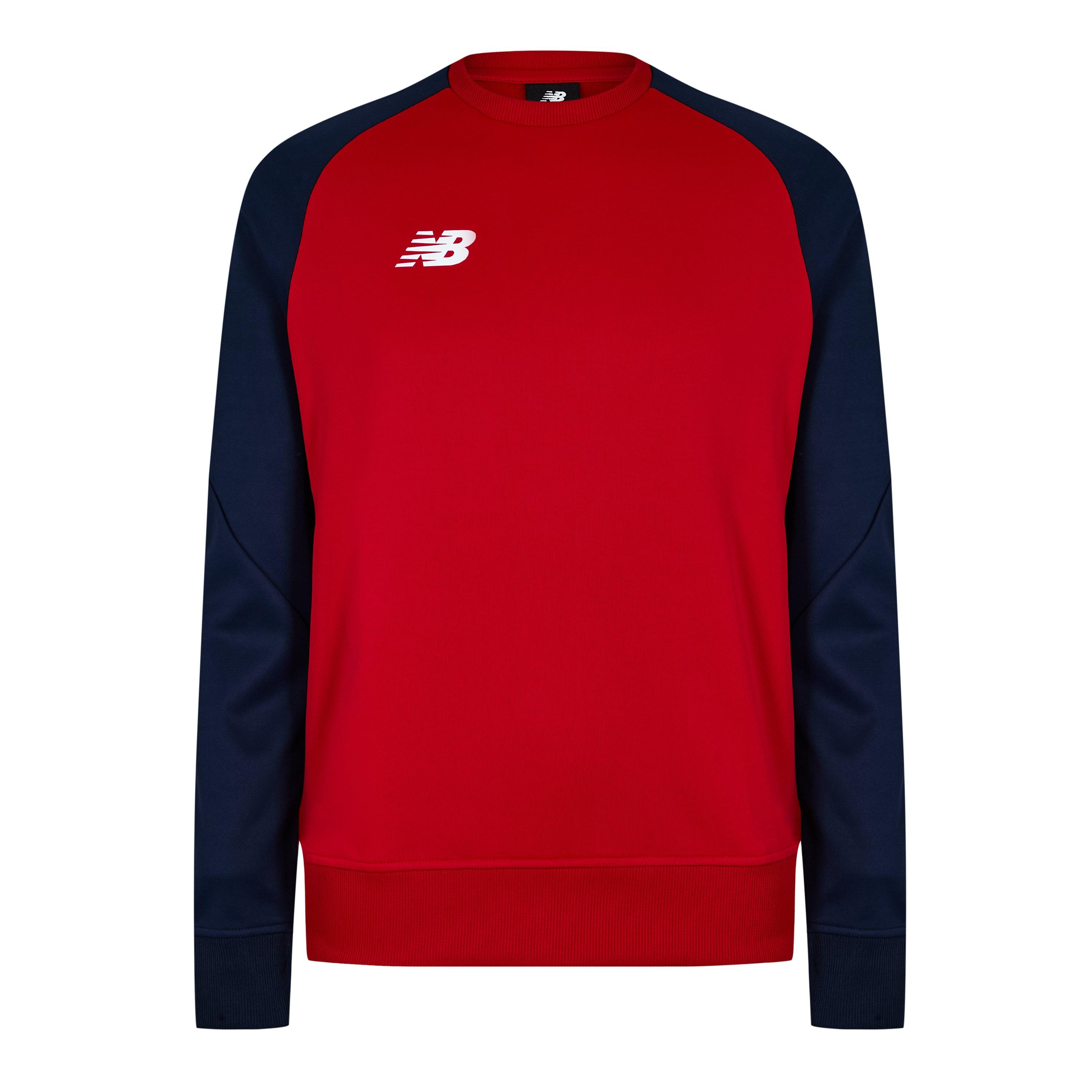 Vermelho de Alto Risco/Marinha - New Balance - Crew Sweatshirt - 1