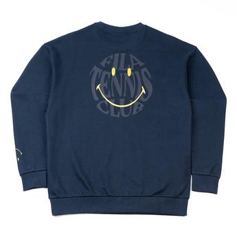 Fila Tennis Club x Smiley Graphic Printed Adults Sweatshirt
