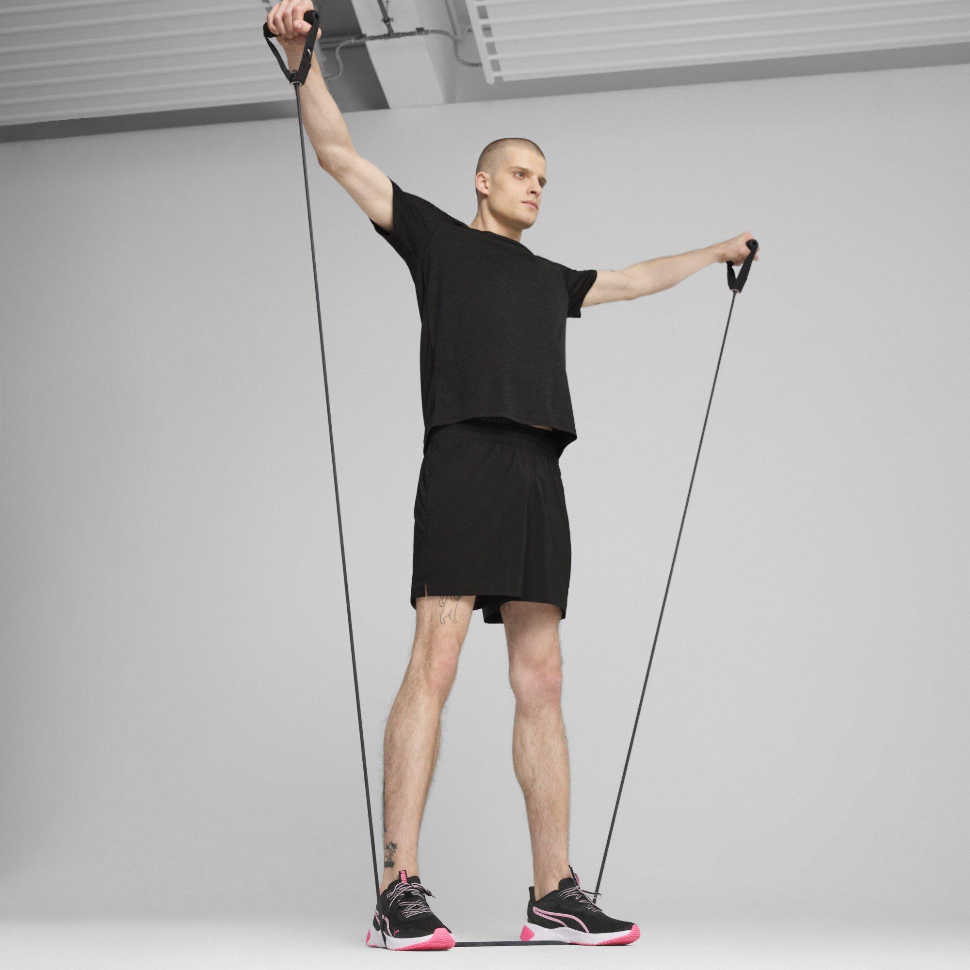 Schwarz Heather - Puma - Train All Day Essentials Heather Tee Mens - 7