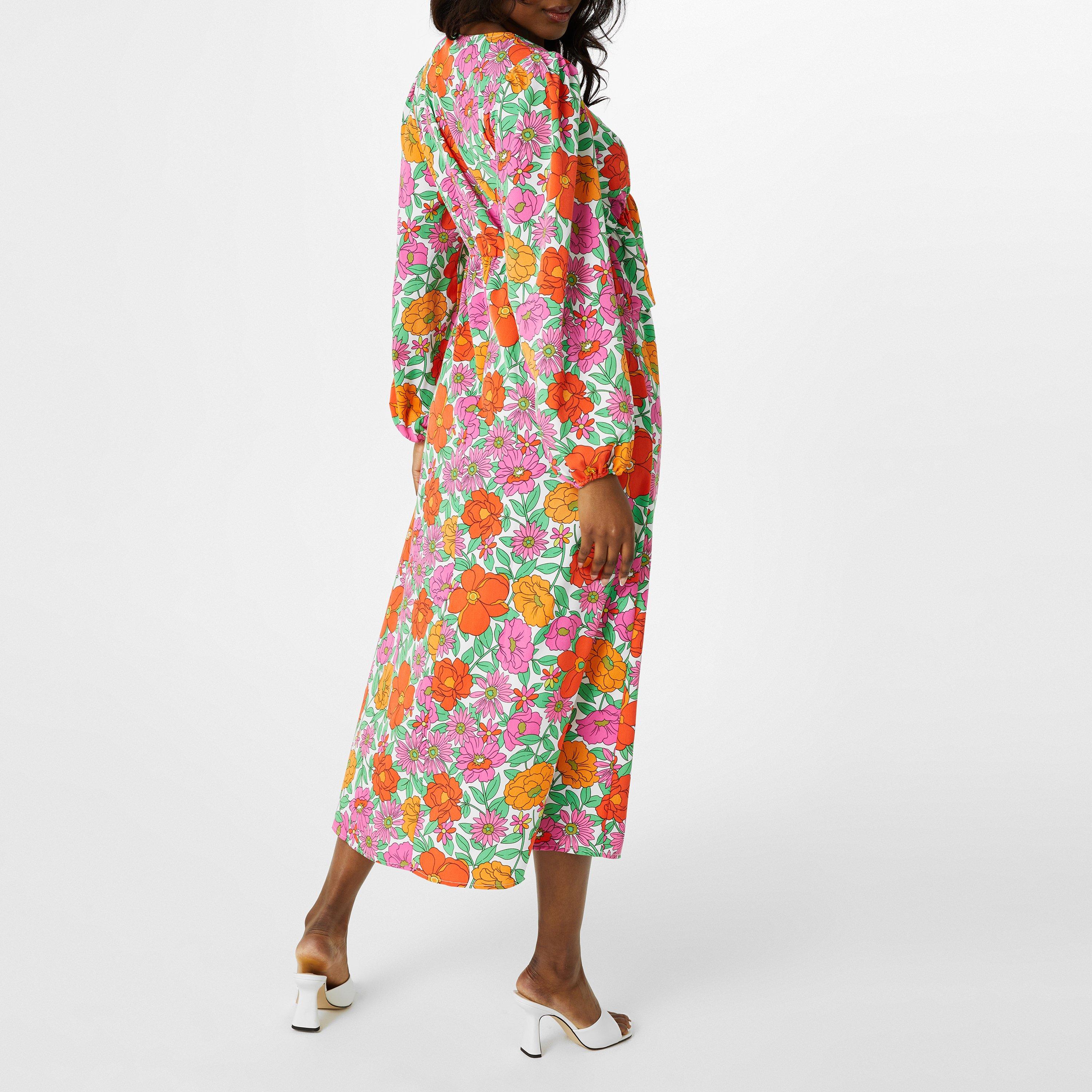 Orange - Vila - Women's Rosa Wrap Dress - 3