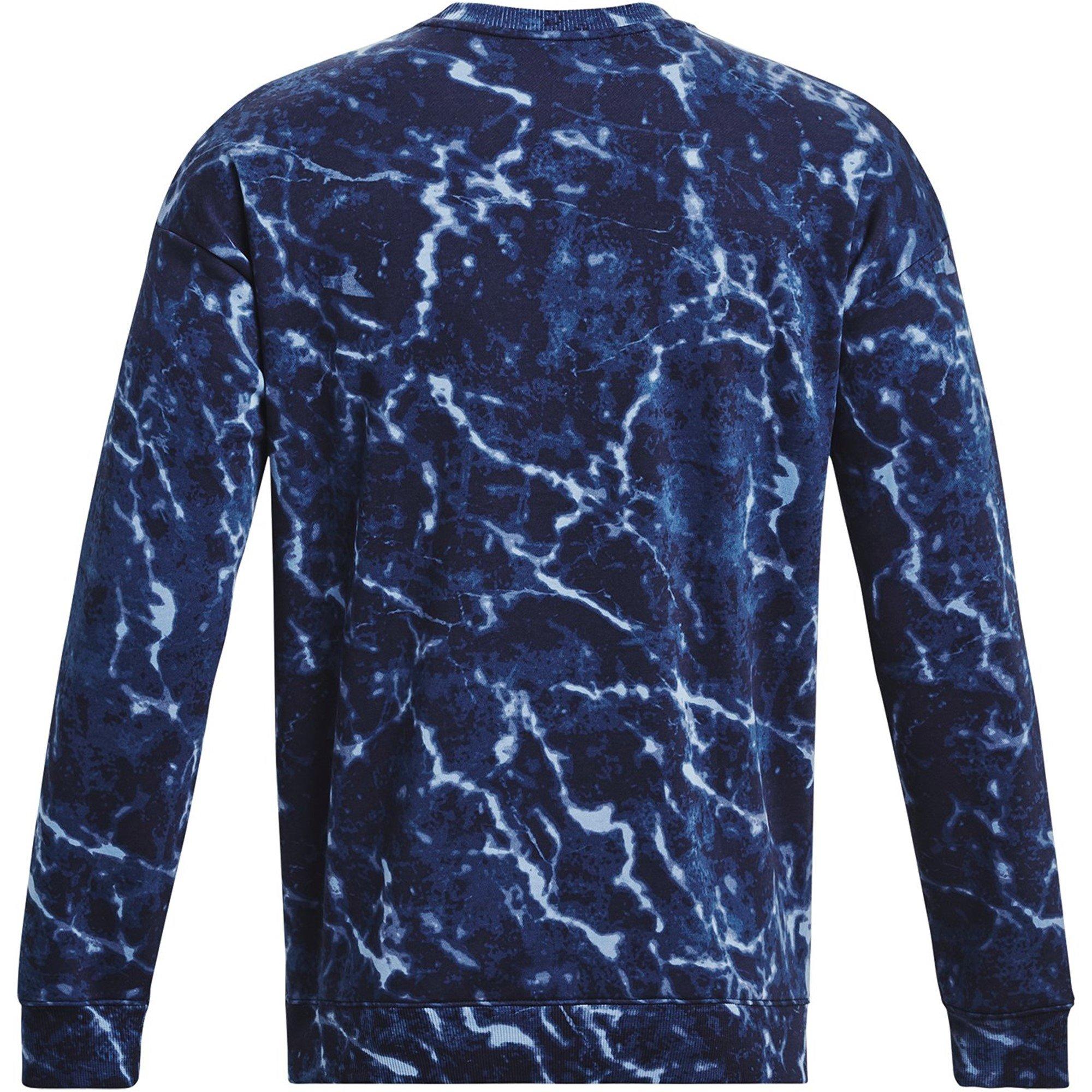 Blue - Under Armour - Project Rock Rival Fleece Crew Men's - 6